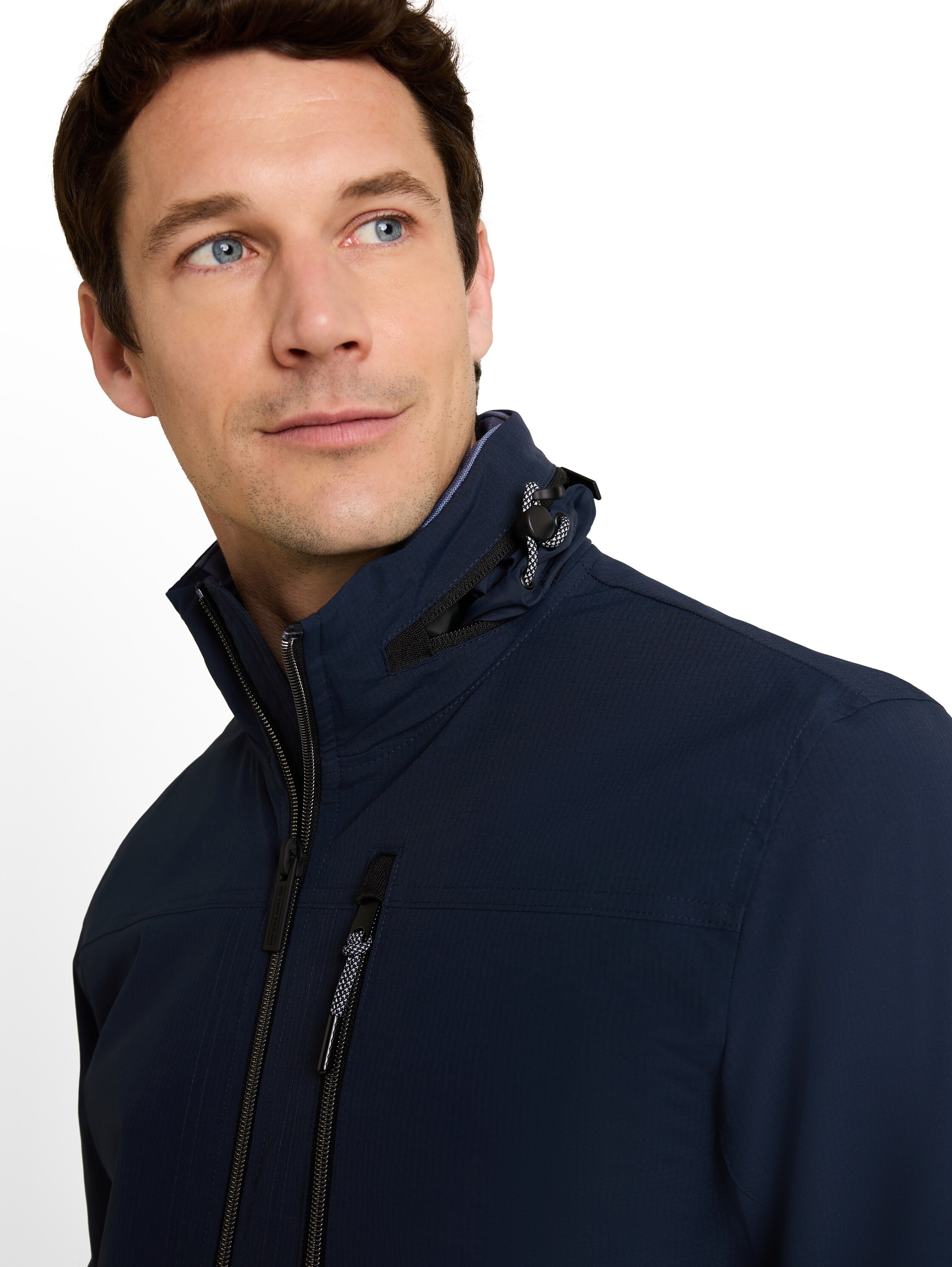 TOM TAILOR Blouson ohne Kapuze Sweatjacke mit Reißverschluss
