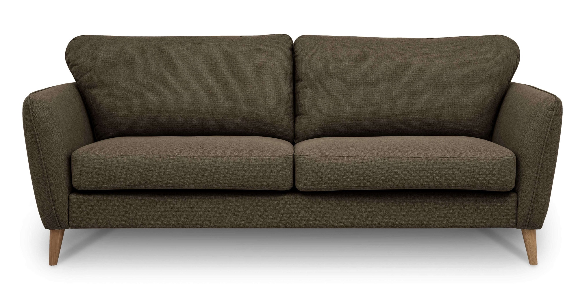 Home affaire 3-Sitzer »MARSEILLE Sofa 206 cm«, mit Massivholzbeinen aus Eiche, verschiedene Bezüge und Farbvarianten