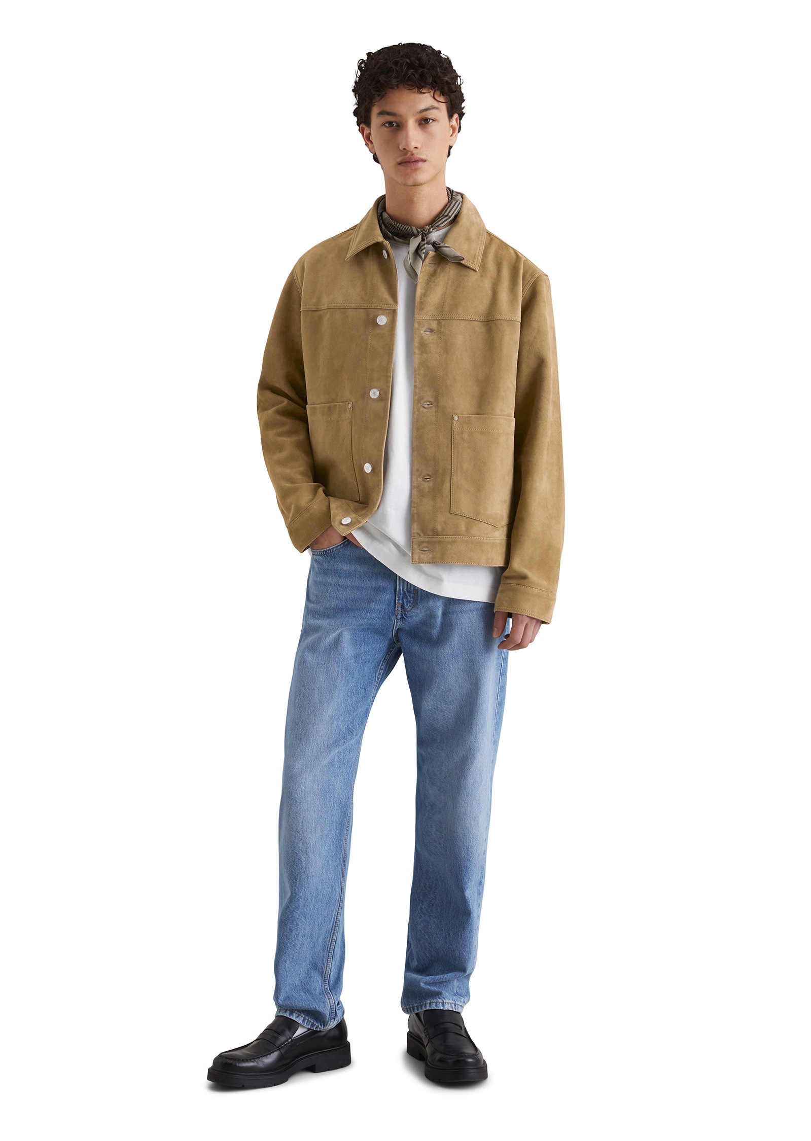 Marc O'Polo DENIM Lederjacke »aus weichem Ziegenleder«