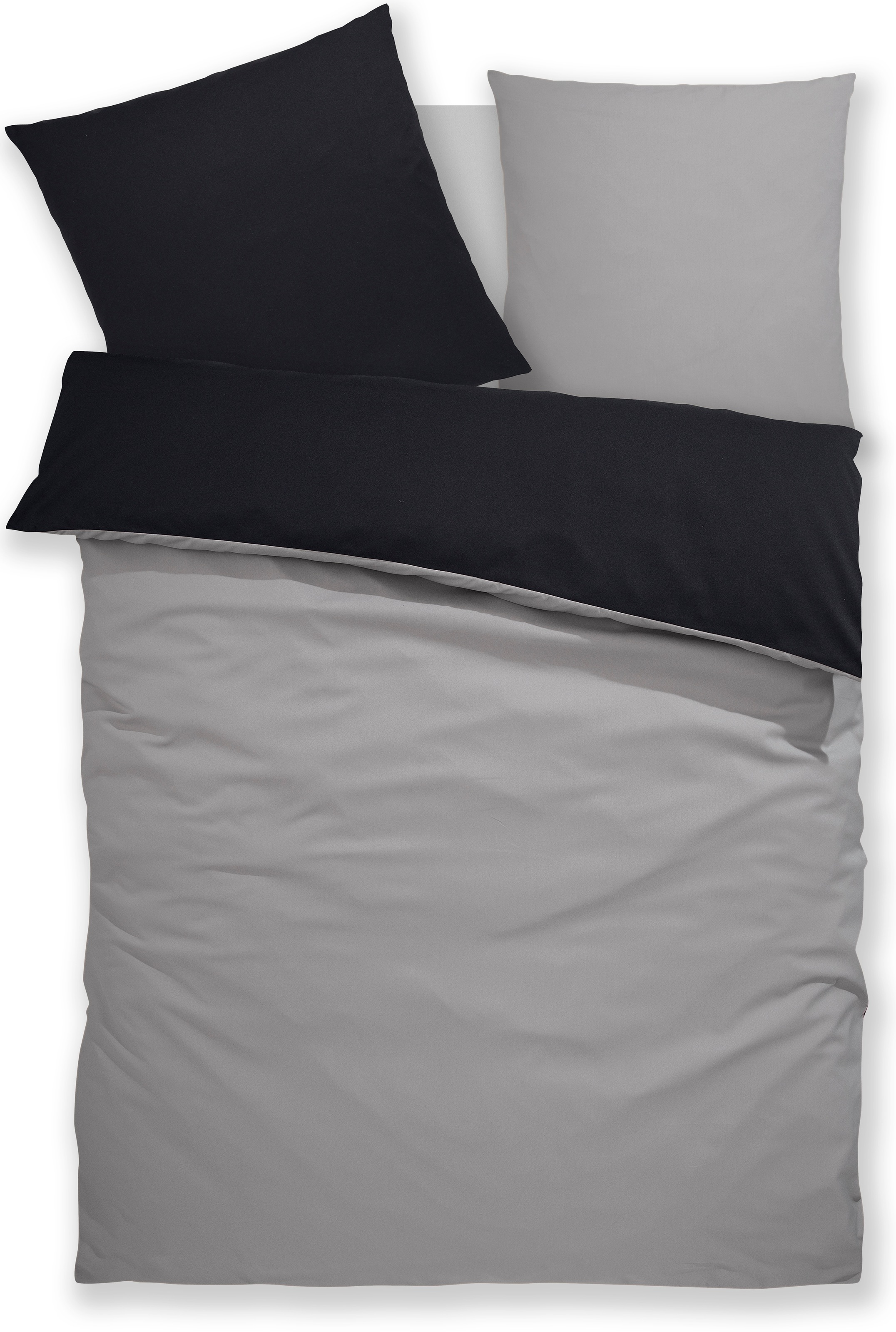 my home Bettwäsche "Desner2" 2 Stk. tlg. Premium Qualität, sehr weich, uni, günstig online kaufen