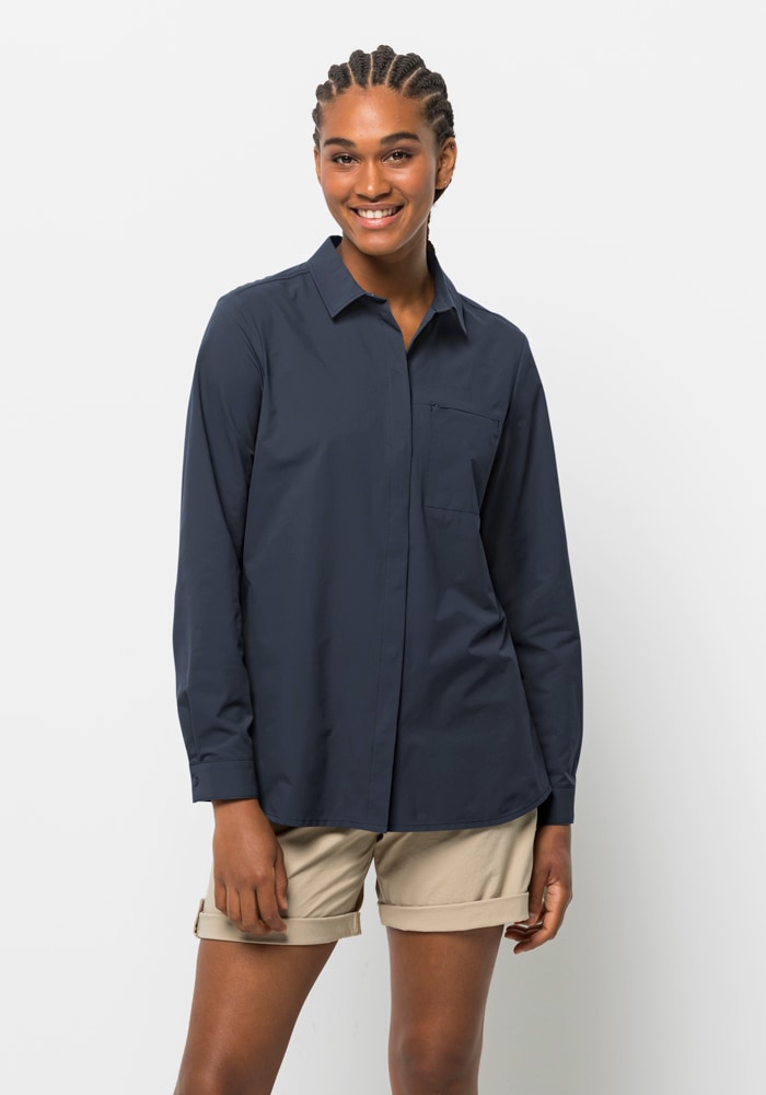 Jack Wolfskin Outdoorbluse "LIGHT WANDER LS SHIRT W"