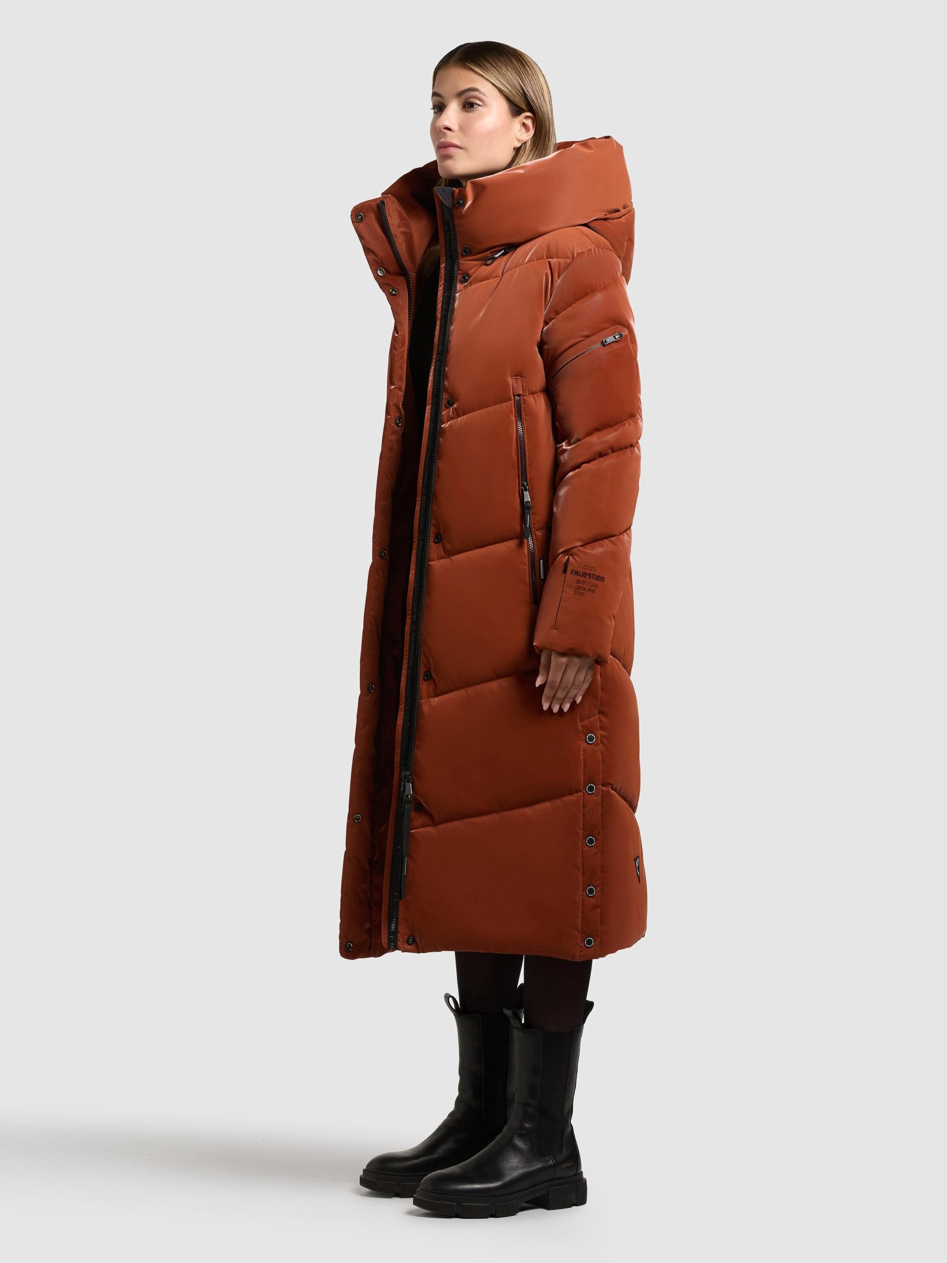 khujo Wintermantel »Pulset Shiny« Winter Steppmantel aus einem auffällig glänzendem Material
