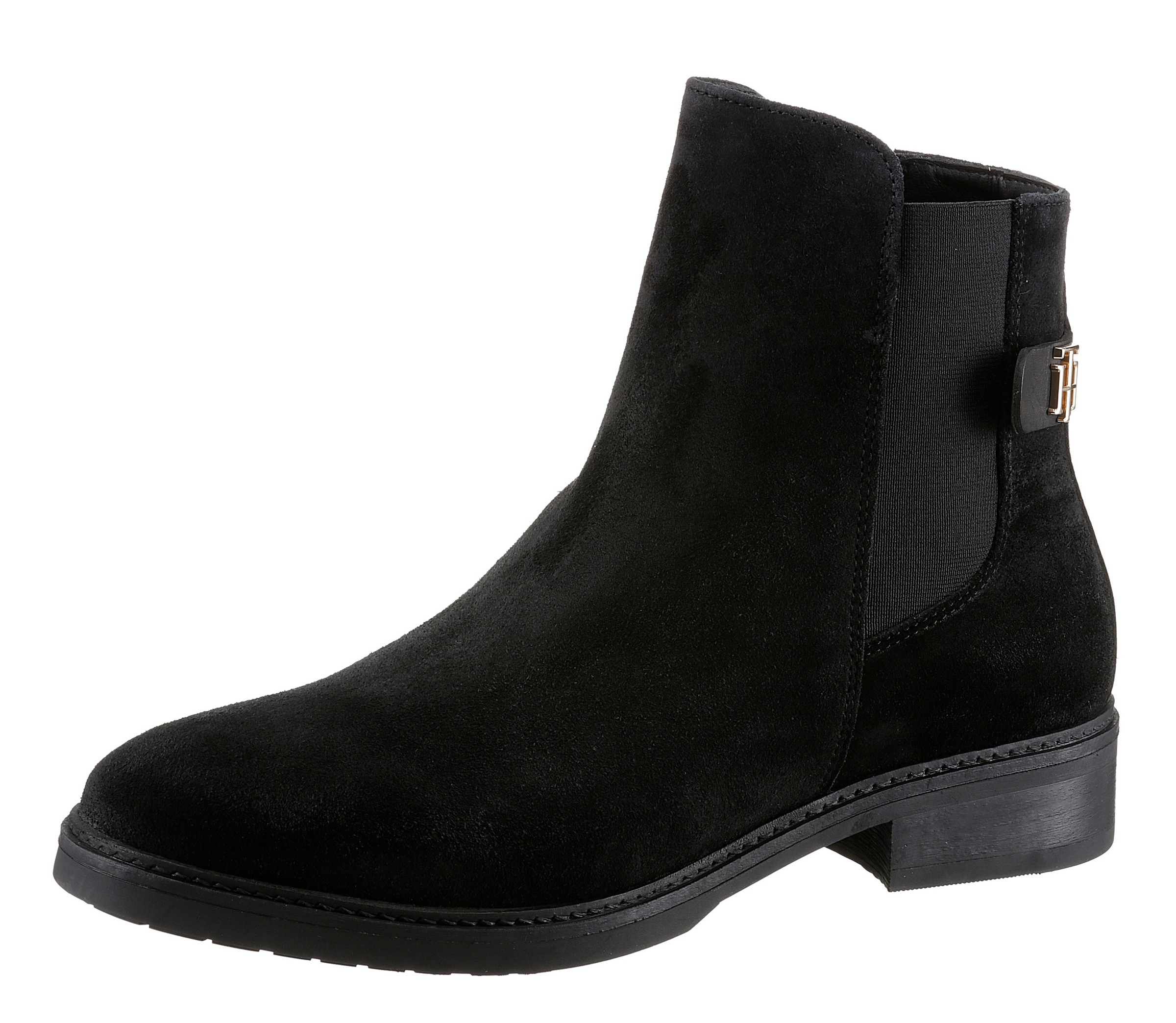 TOMMY HILFIGER Chelseaboots »TH SUEDE FLAT BOOT« su T...