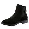 Tommy Hilfiger Chelseaboots »TH SUEDE FLAT BOOT«, mit TH-Logoelement, schmale Form