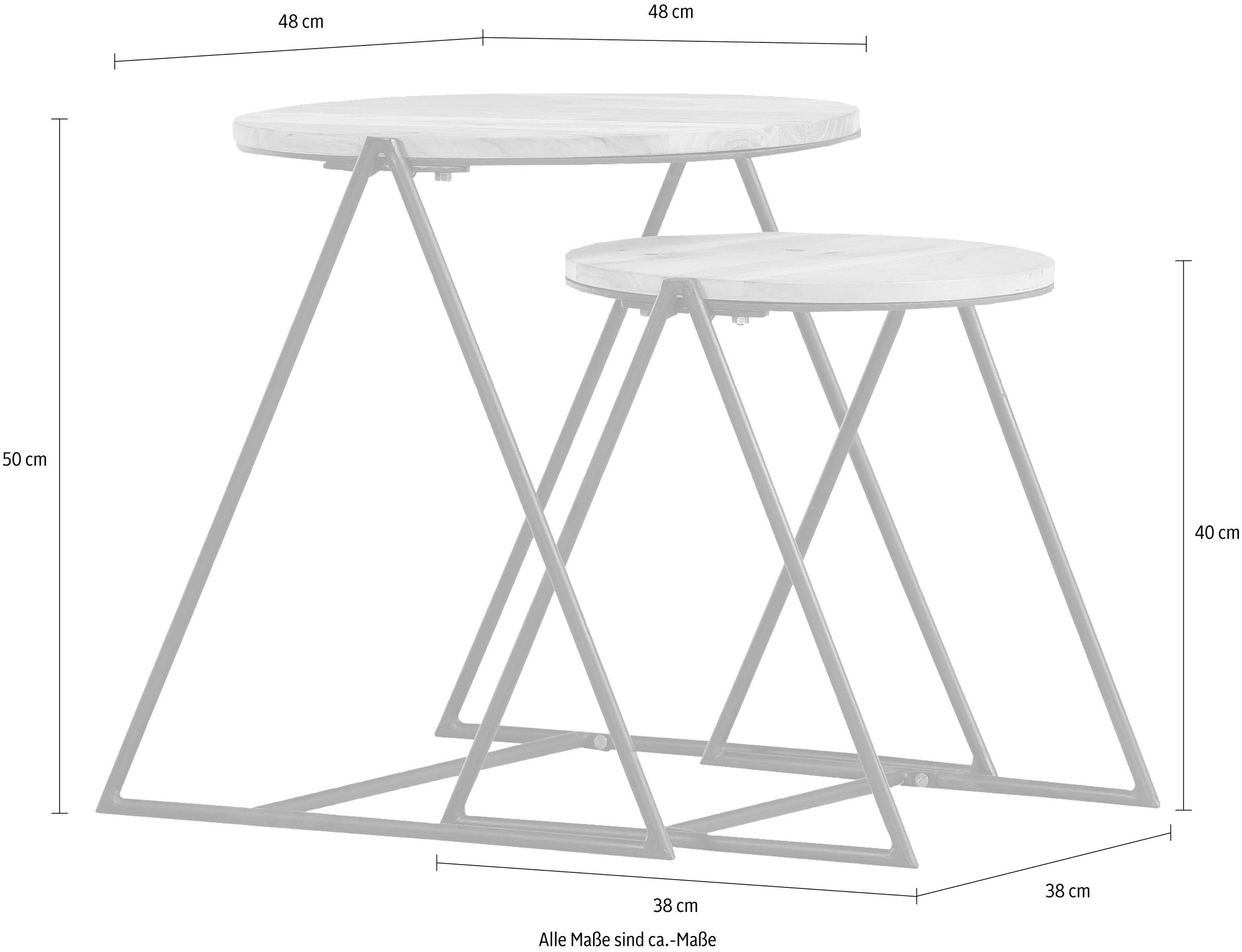 Gutmann Factory Beistelltisch »Firestone«, (Set, 2 St.)