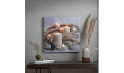 LED-Bild »Serene Oasis LED 60x60cm«, (1 St.)