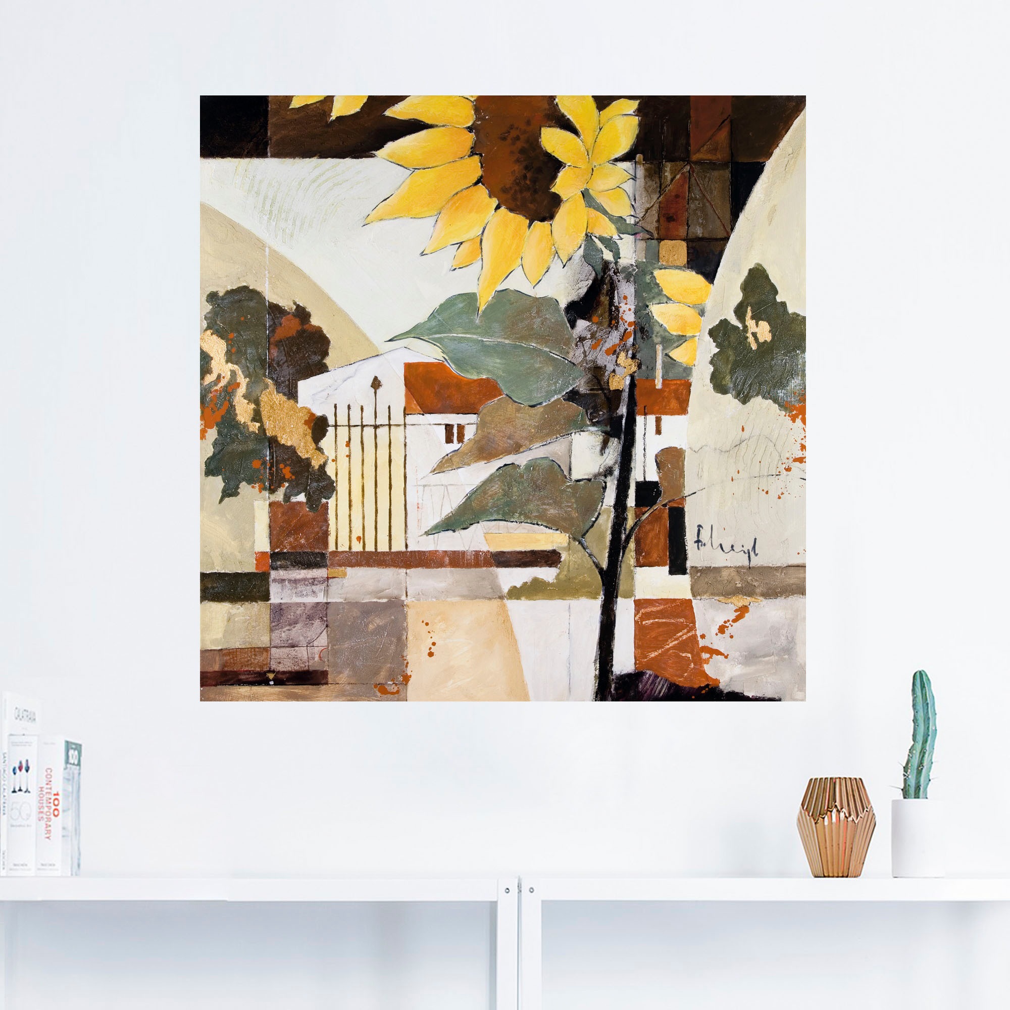 Artland Wandfolie »Sonnenblumen I«, Blumen, (1 St.), selbstklebend