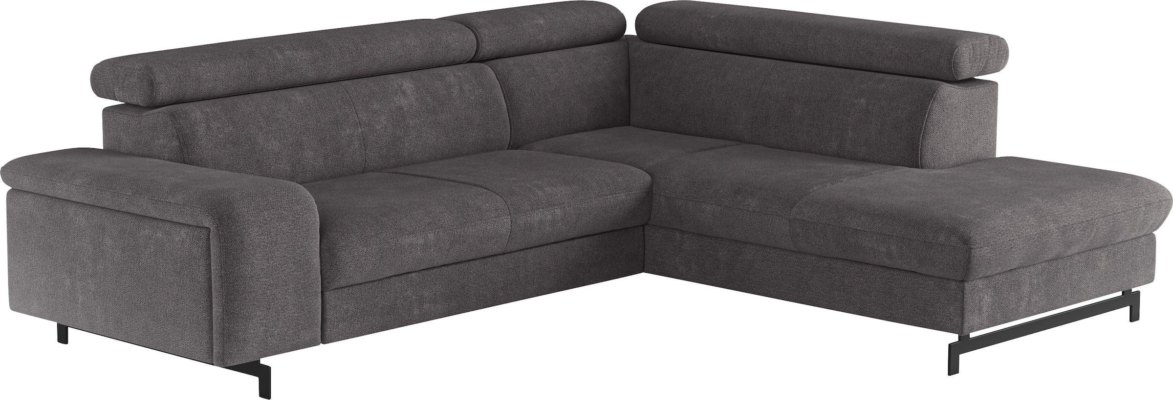 COTTA Ecksofa »Emma L-Form«, mit Kopfteilverstellung, wahlweise mit Bettfunktion & Bettkasten