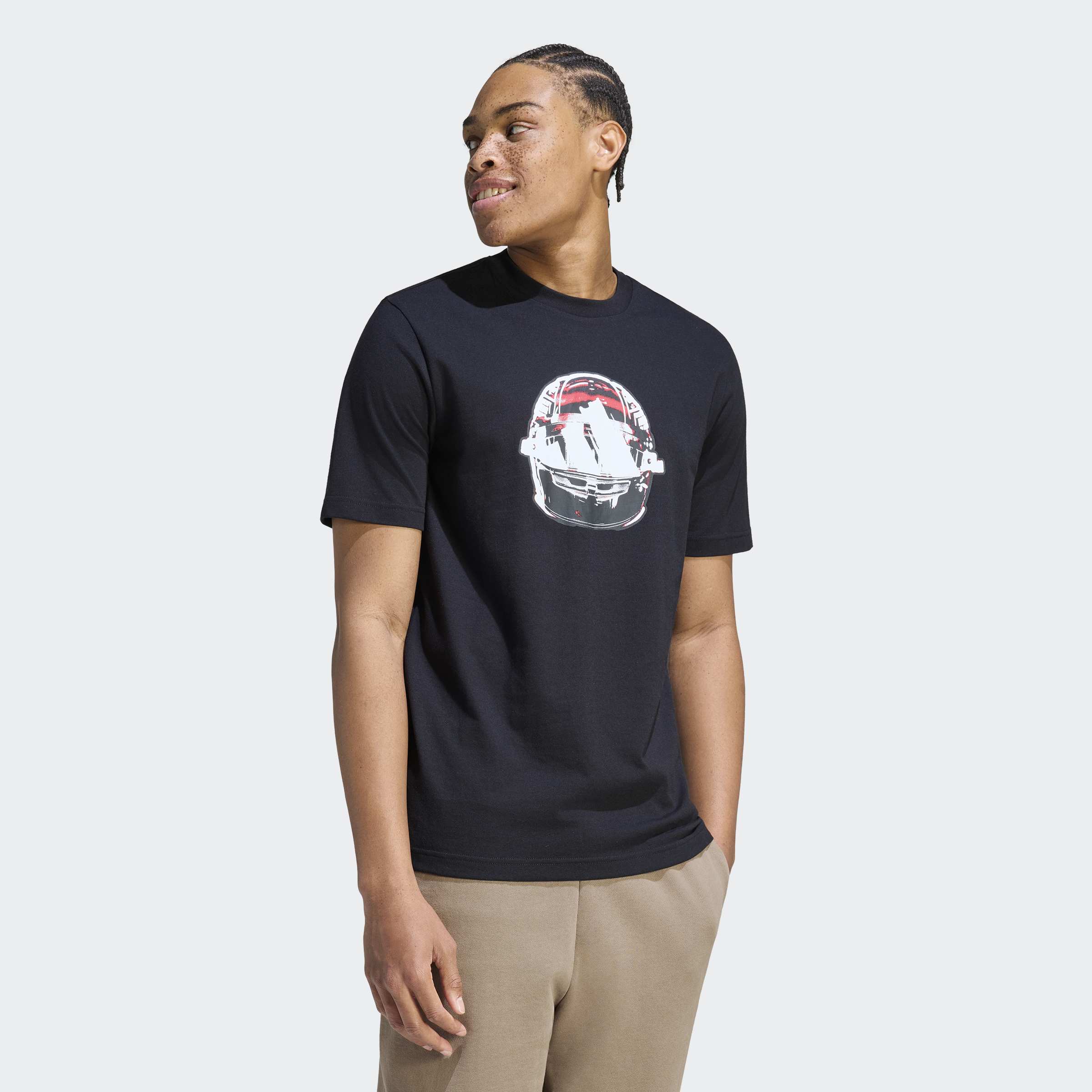 adidas Sportswear T-Shirt "MOTORSPORT LIGHTS GRAPHIC" mit Rundhalsausschnitt, ohne Verschluss, aus Baumwolle