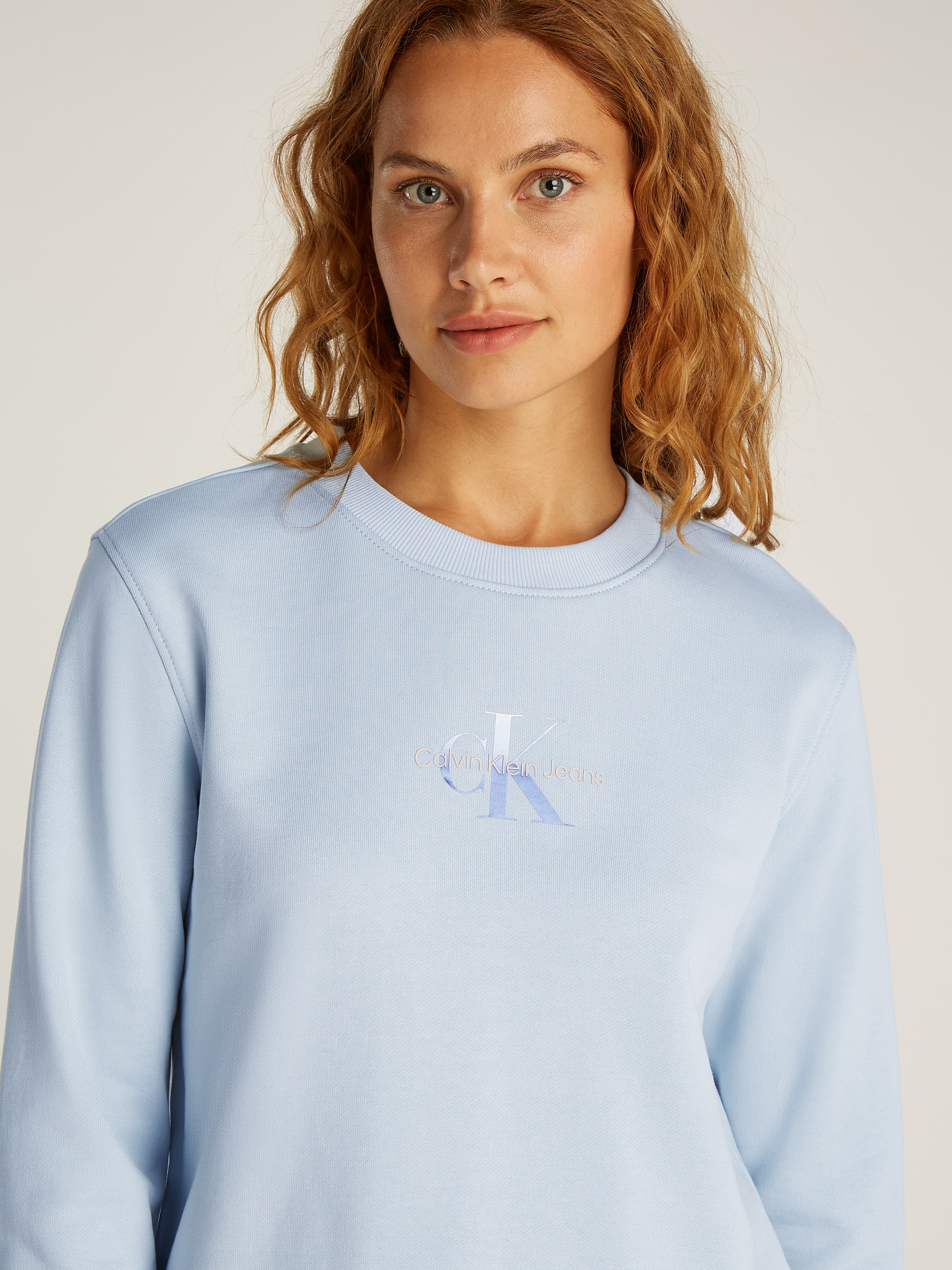 Calvin Klein Jeans Sweatshirt »GRADIENT MONOLOGO CREWNECK«, mit Logo