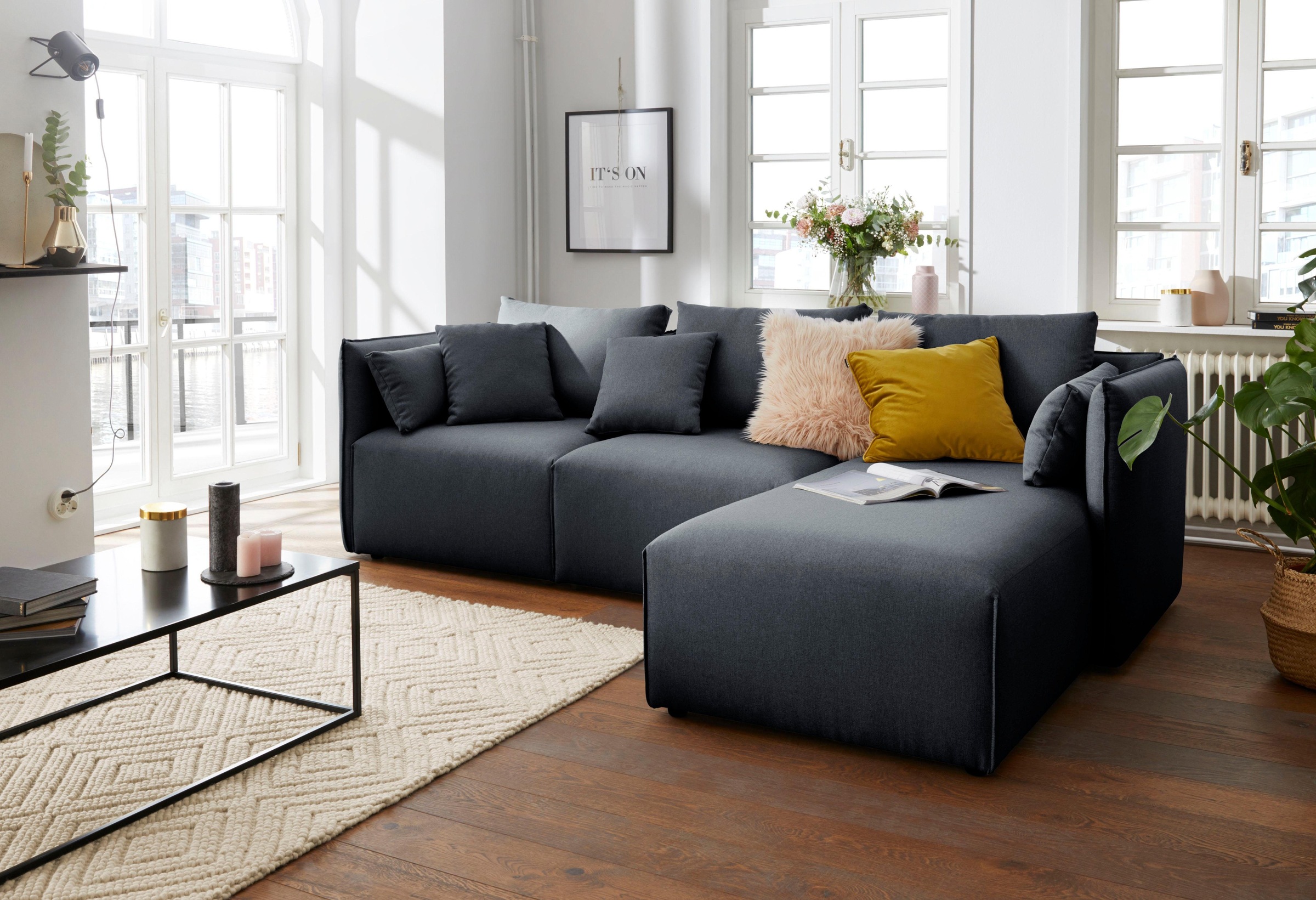 OTTO home Ecksofa "Nöre L-Form" 3 Teile, in vielen Bezugsqualitäten und Far günstig online kaufen