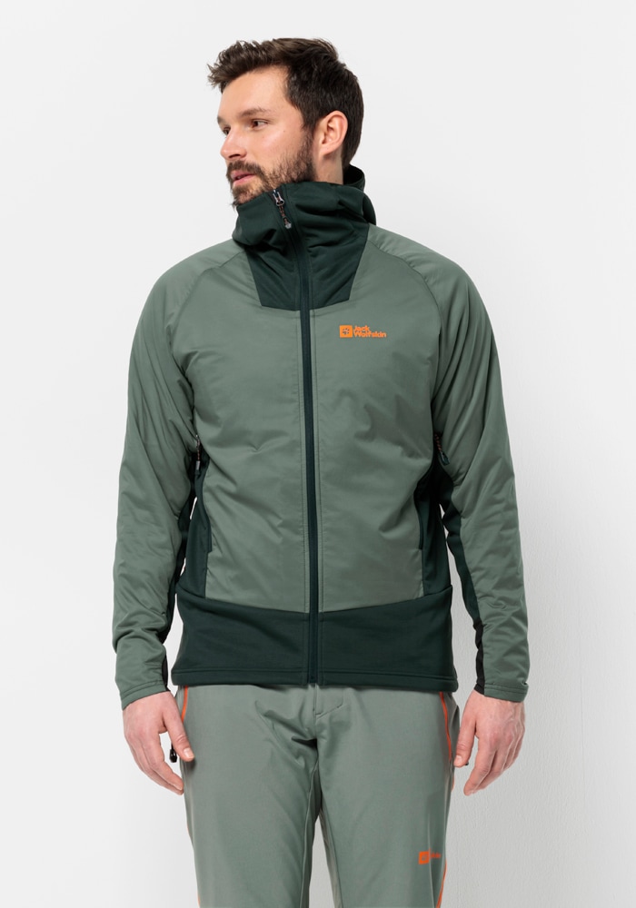 Jack Wolfskin Funktionsjacke "ALPSPITZE INS HYBRID M", mit Kapuze