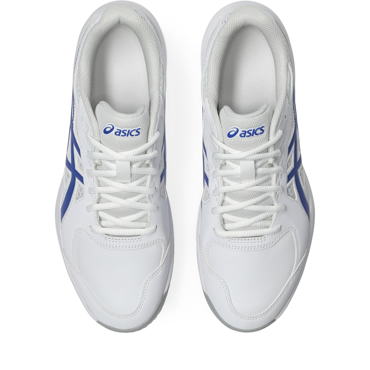 Tennisschuh ASICS "COURT SLIDE 4", Herren, Gr. 49, weiß (weiß, schwarz cobalt), Synthetik, Schuhe, Multicourt-Schuh, Allcourtschuh 3