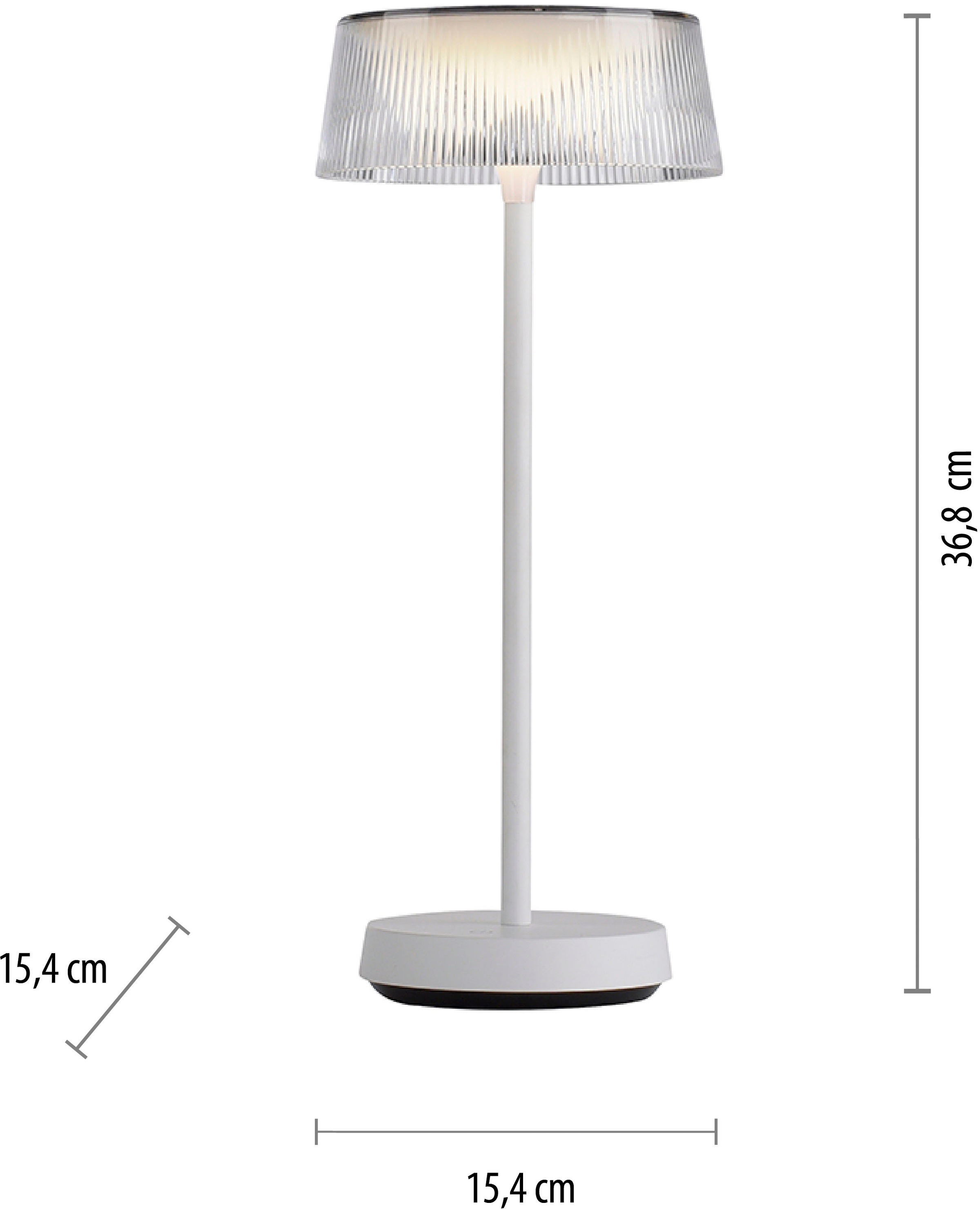 JUST LIGHT Tischleuchte »DORA«, 1 flammig, Leuchtmittel LED-Board | LED fest integriert, dimmbar über Touchdimmer