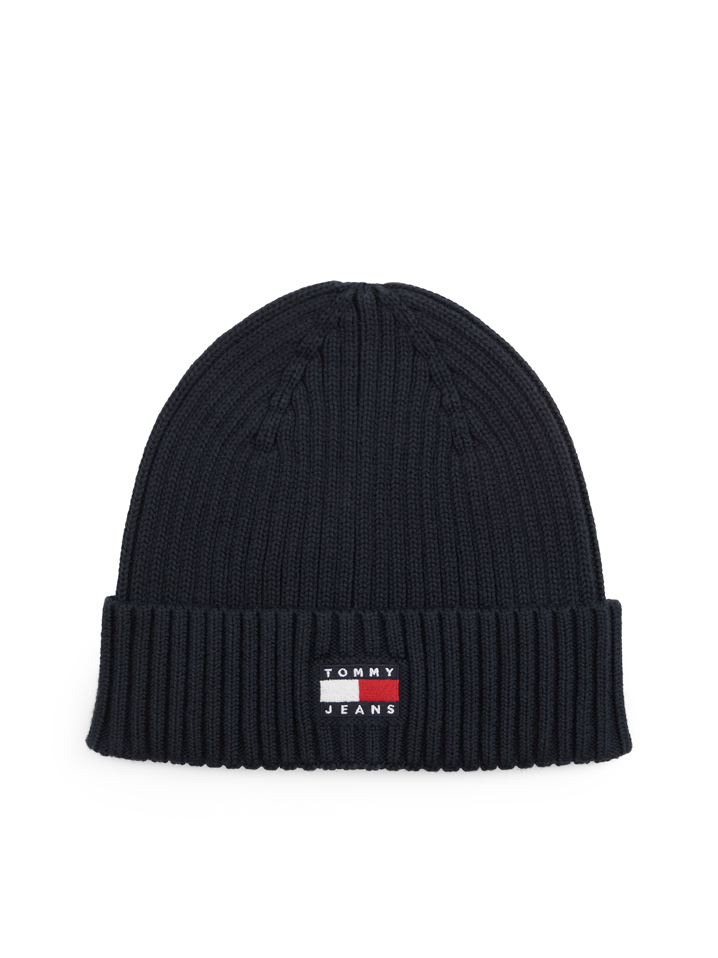 Tommy Jeans Beanie »TJM HERITAGE CORE« Rippstrick, Umschlag, normale Passform