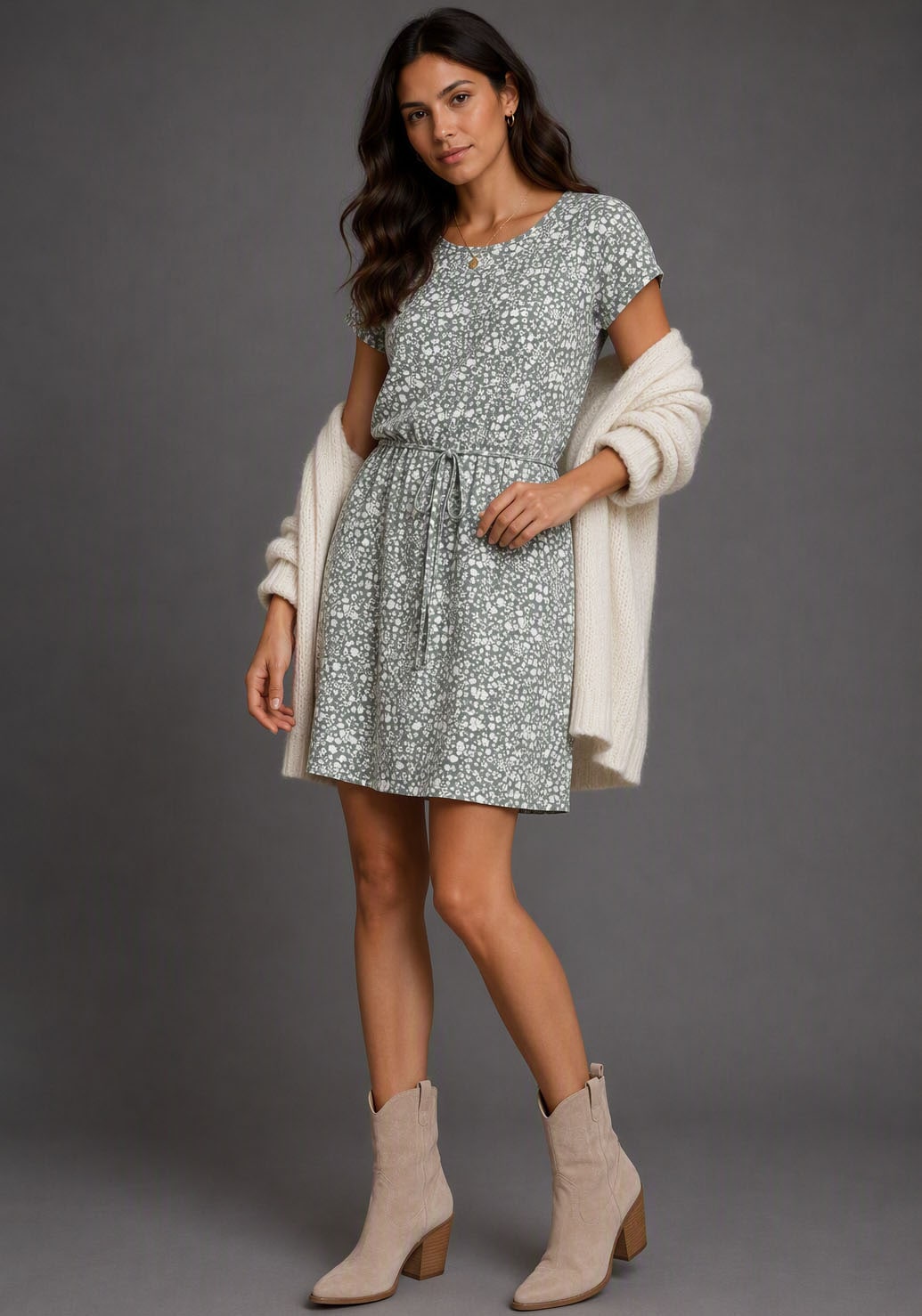Laura Scott Sommerkleid Mini-Länge,  lässiger, eleganter Stil