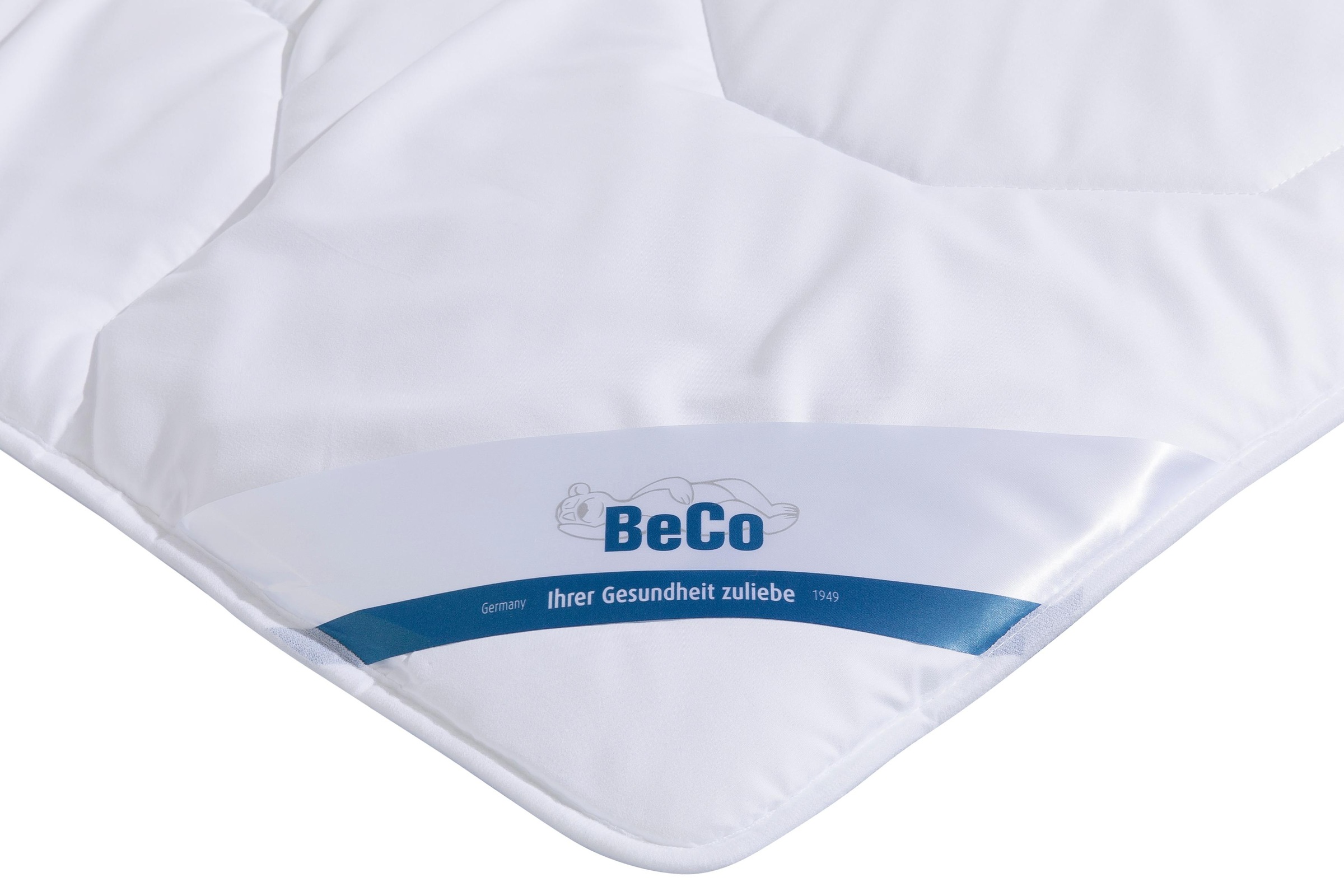 Beco Microfaserbettdecke "BeCo Antibac - antibakterielle Bettwaren - kochfest" warm Füllung 100% Polyester Bezug Microfaser 1 Stk. tlg. Ideal für Hausstauballergiker und Personen mit hohen Hygieneansprüchen