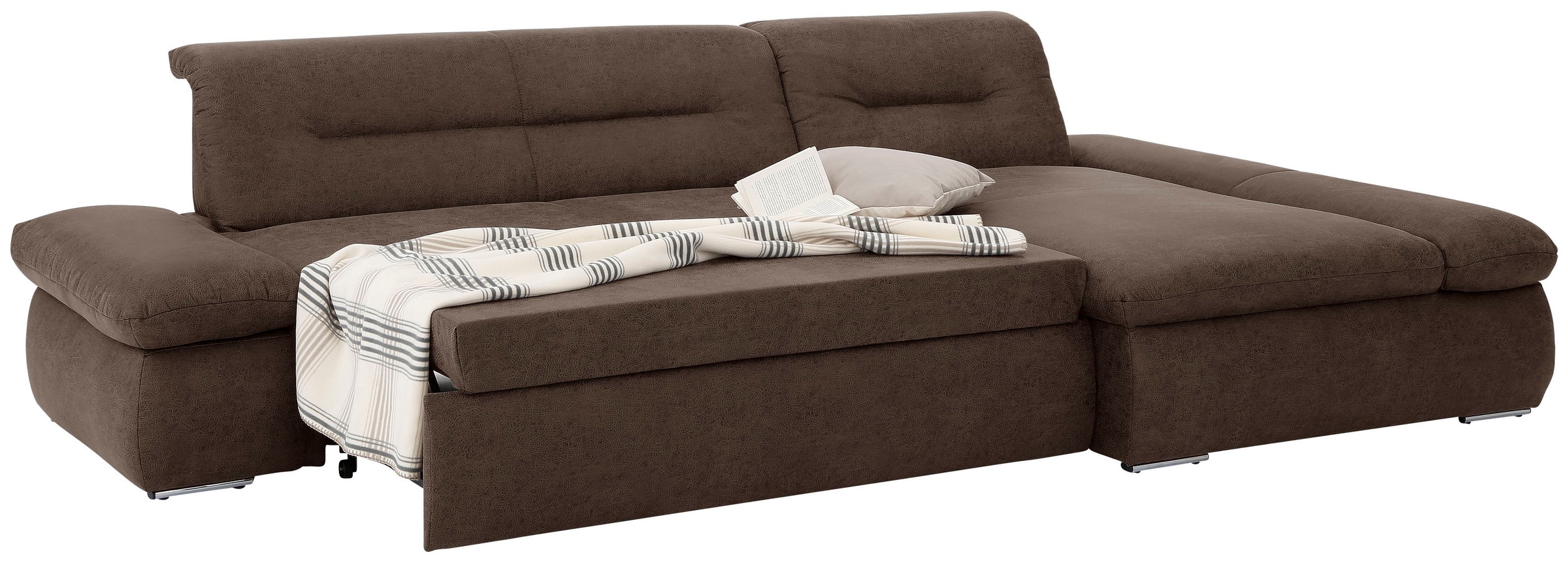 INOSIGN Ecksofa »Avesa L-Form«, Wahlweise mit Armteilvertsellung und Bettfunktion, B/T/H: 300/172/80cm
