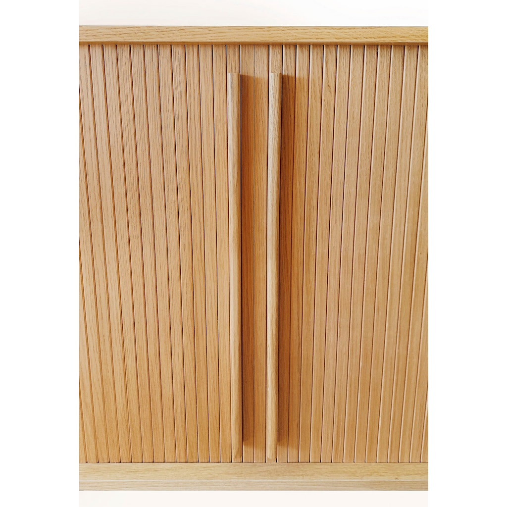 Woodman Highboard »Rove«, besonderes Design, Breite 83 cm, mit Eichenholzfurnier