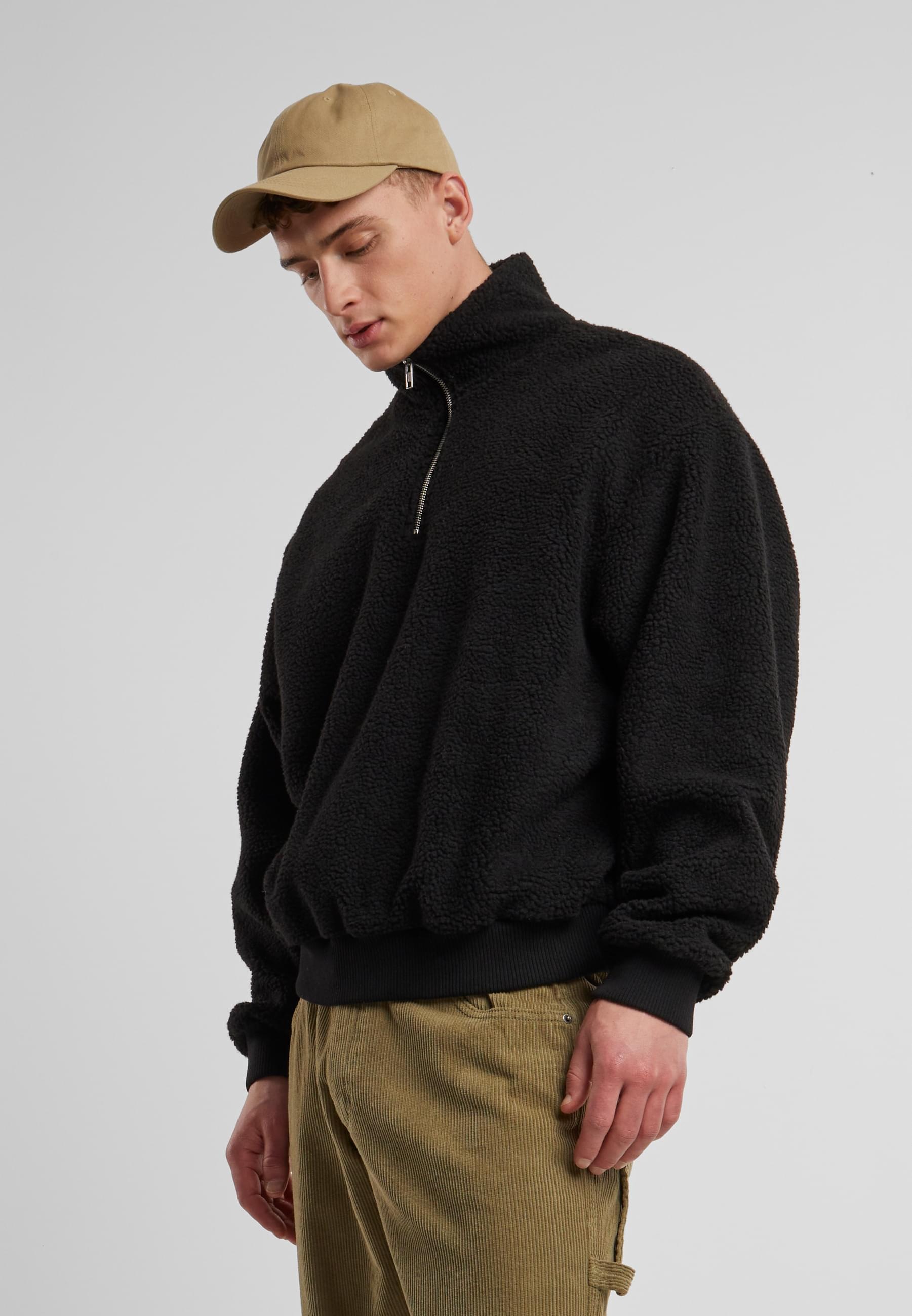 URBAN CLASSICS Kapuzensweatshirt »Urban Classics Oversized Teddy Troyer«, (1 tlg.)