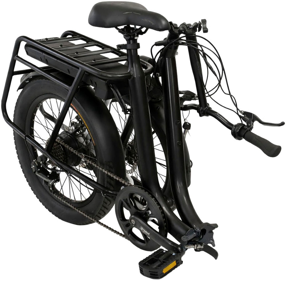 LLobe »Elektro Faltrad 20" Neo.cult schwarz« 7 Gang Shimano Tourney Schaltwerk Kettenschaltung Heckmotor 250 W