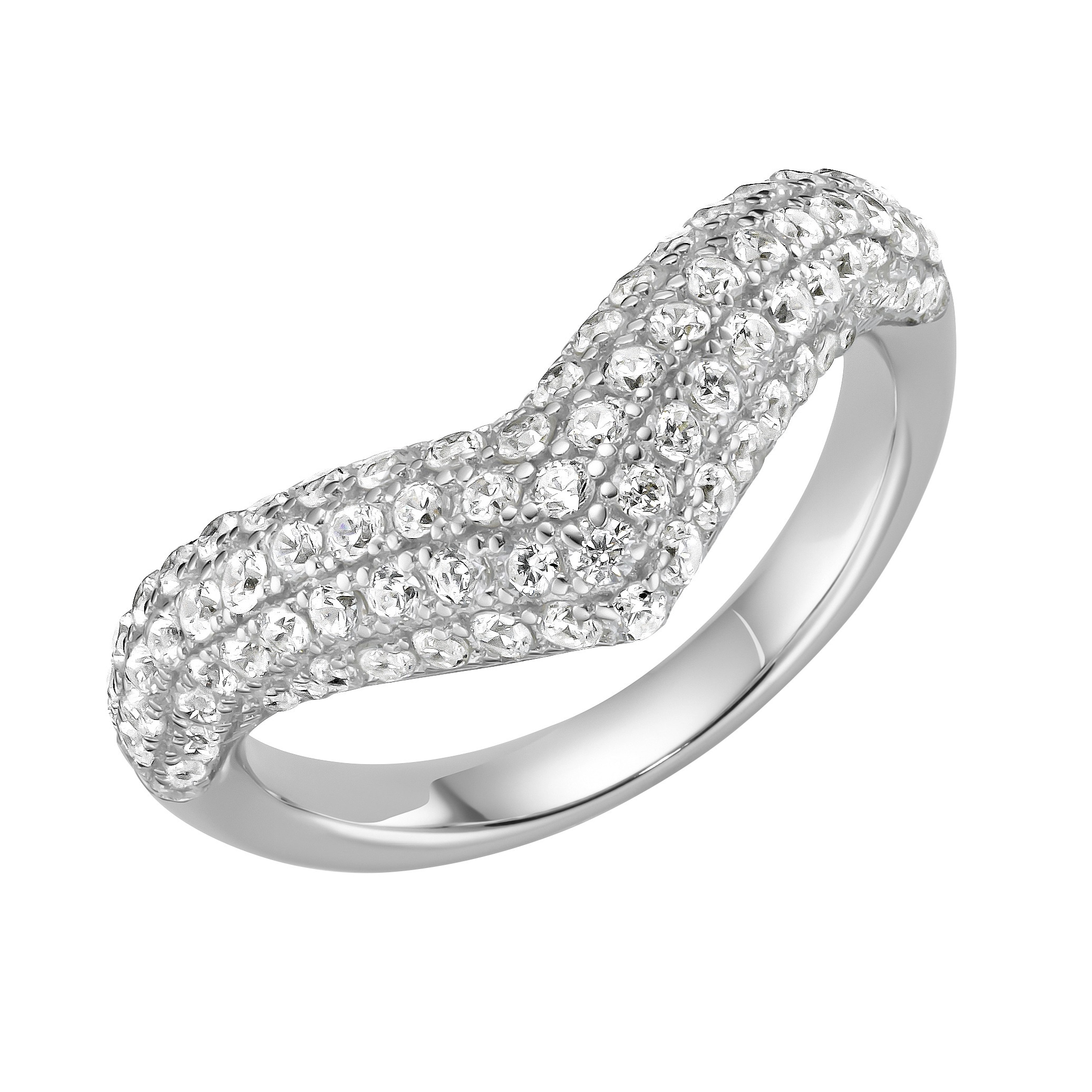 GIORGIO MARTELLO MILANO Silberring »mit Zirkonia oder schwarzem Spinell, Silber 925«