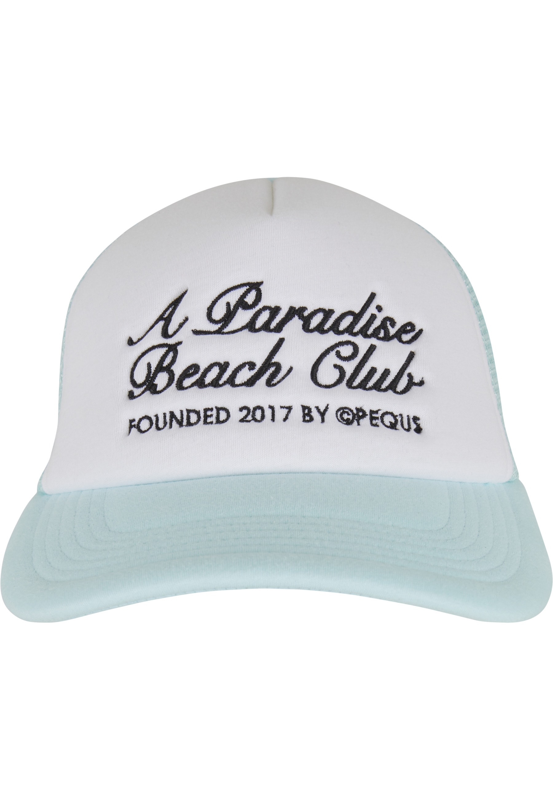 PEQUS Trucker Cap "PEQUS PEQUS A Paradise Beach Club Curved Logo Trucker Cap"
