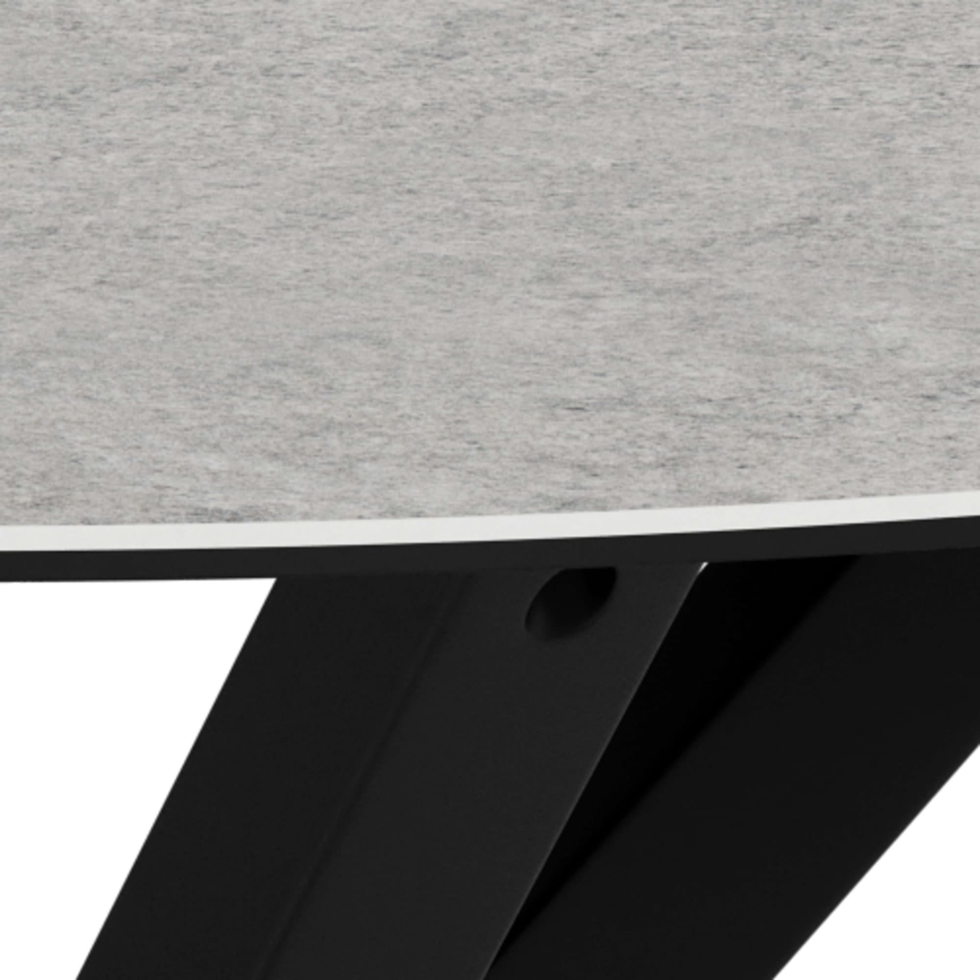 ACTONA GROUP Esstisch »Heaven, runde Tischplatte aus Keramik o. Glas & belastbar bis 100 kg« Esstisch, OTTOs Choice,  Tischplatte aus rauer Keramik, stahl gestell, Rund, 119x75,5