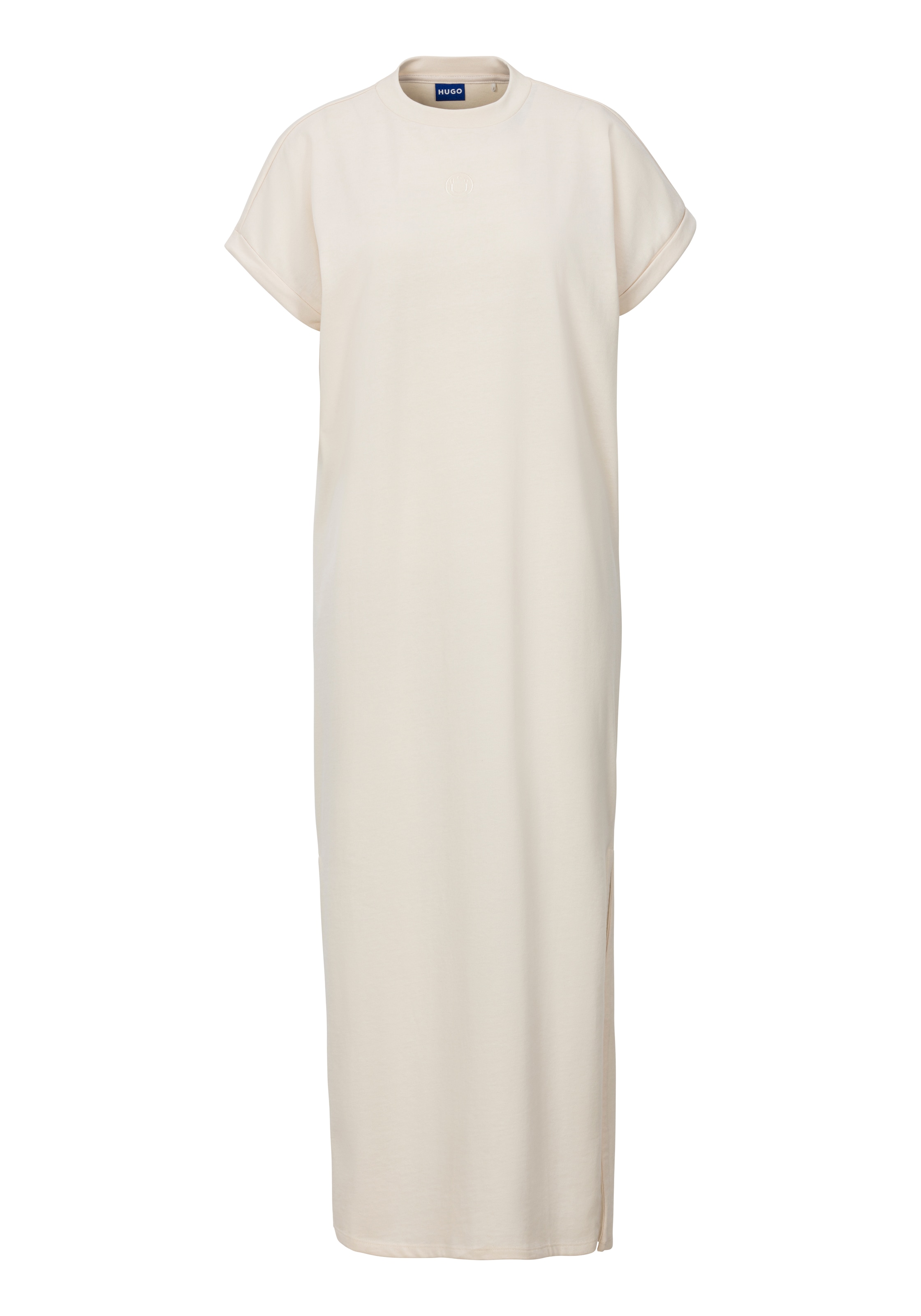 HUGO Blue Jerseykleid »Nalle«, mit Logostickerei Jersey Oversized mit Schlitz