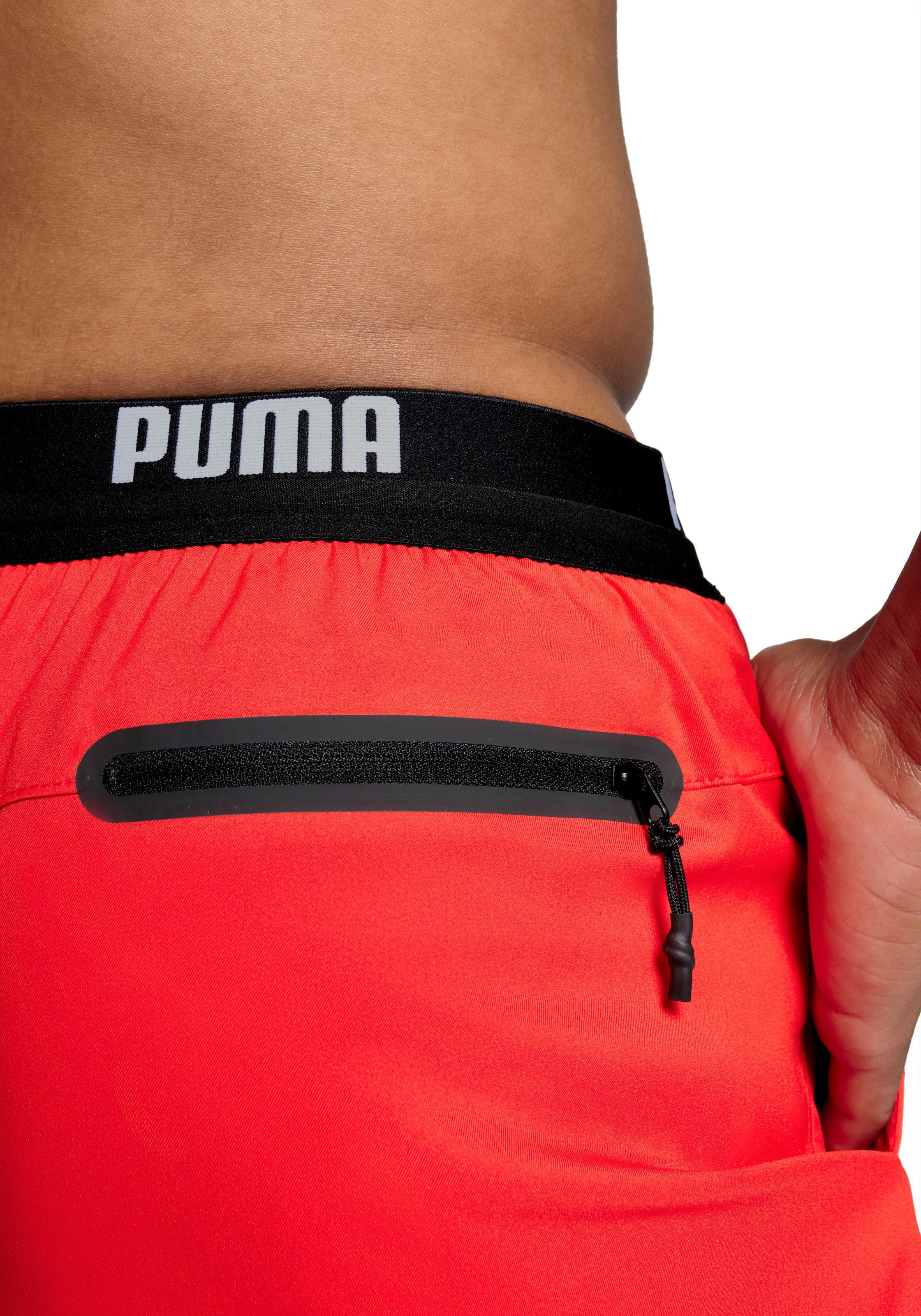 PUMA Badeshorts, mit elastischem Logobund