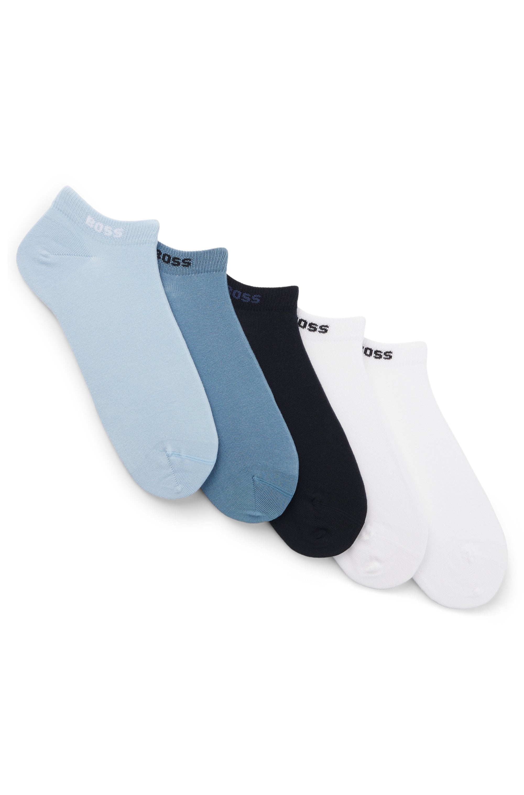 BOSS Sneakersocken "5P AS Uni CC" Packung, 5 Paar tlg. mit BOSS Label