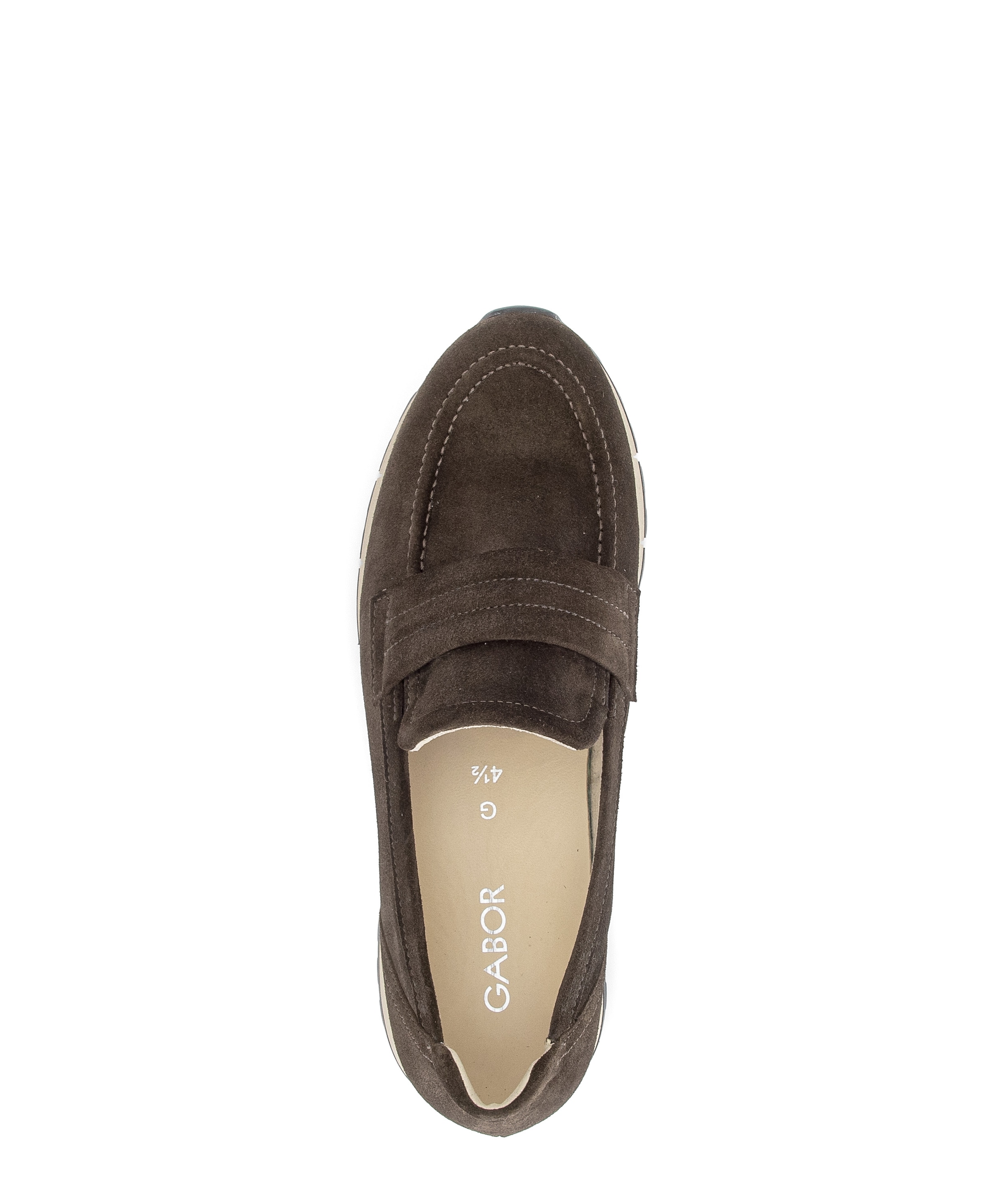 Gabor Slip-On Sneaker  Keilabsatz, Slipper mit modischem Zierriegel, G-Weite (=weit)