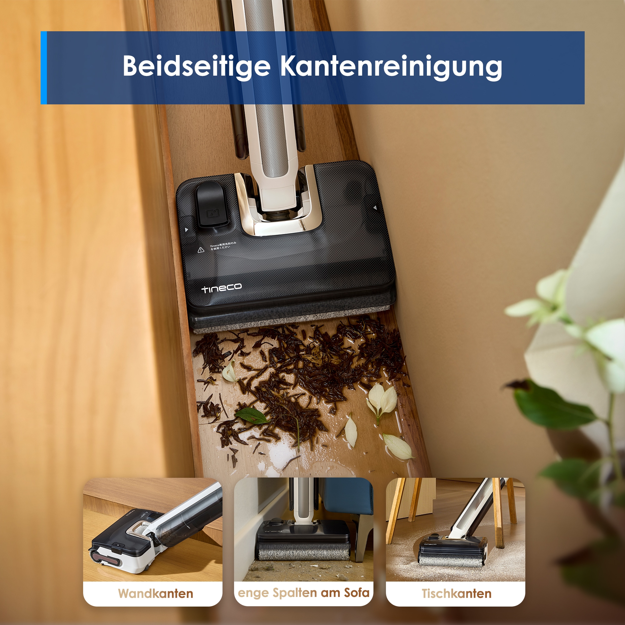 Tineco Nass-Trocken-Sauger »FLOOR ONE i7 Fold Premium« 3,5kg leicht, faltbares Saugrohr, 85° Grad Heißluft-Trocknung