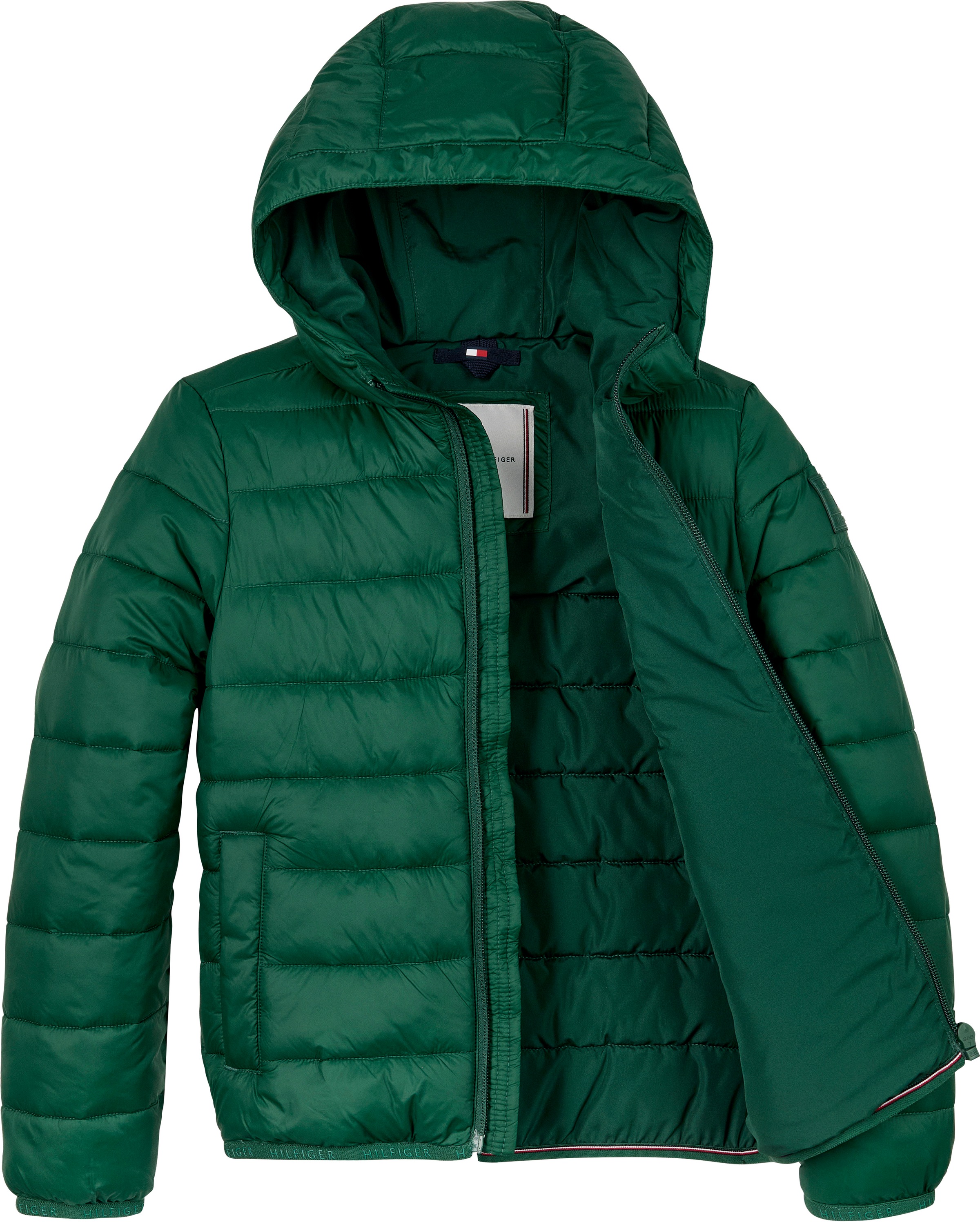 Tommy Hilfiger Steppjacke »U LIGHT DOWN HOODED JACKET«, mit Kapuze, Kinder bis 16 Jahre