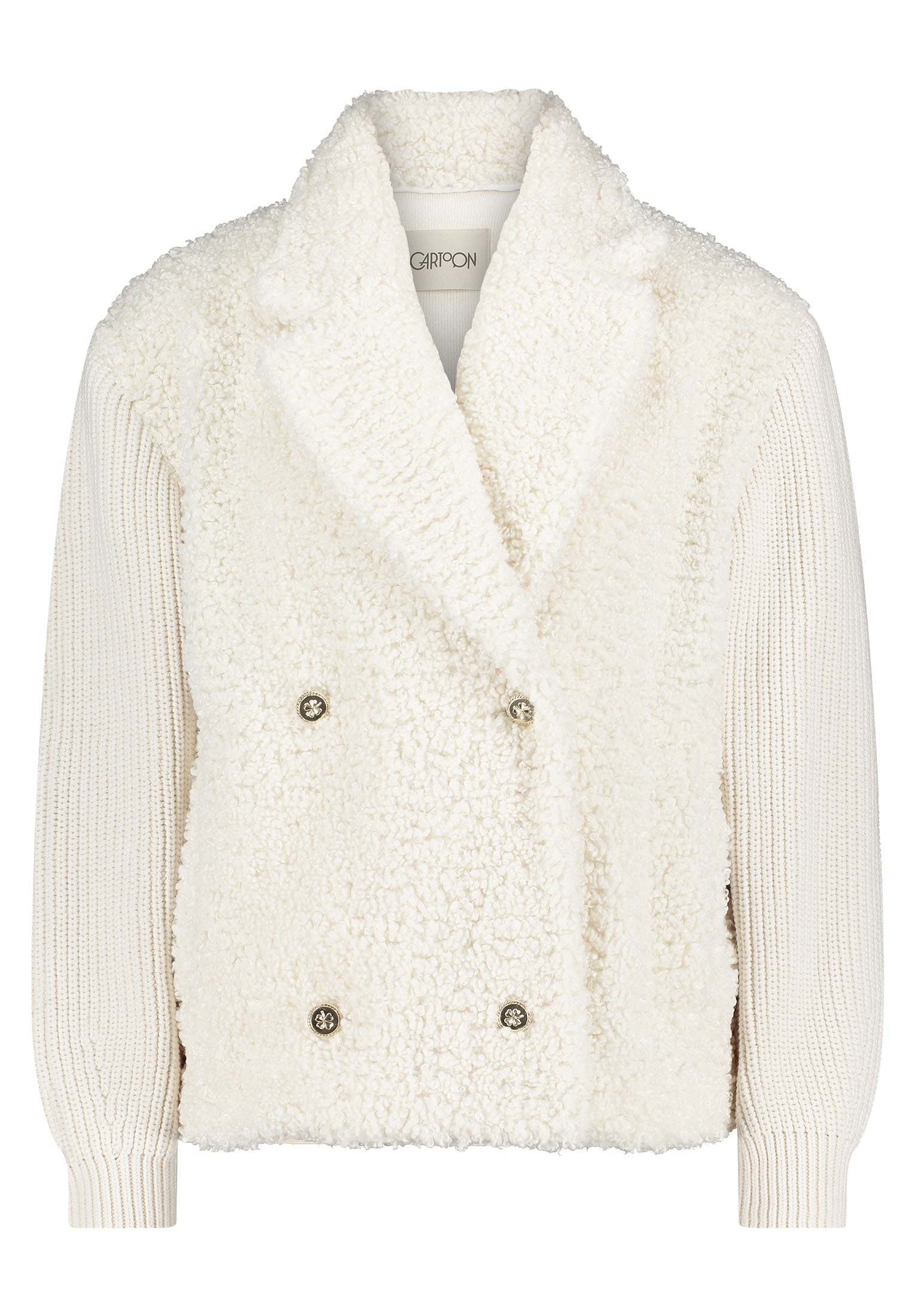 Cartoon Canvasjacke "Damen mit Eingrifftaschen" günstig online kaufen