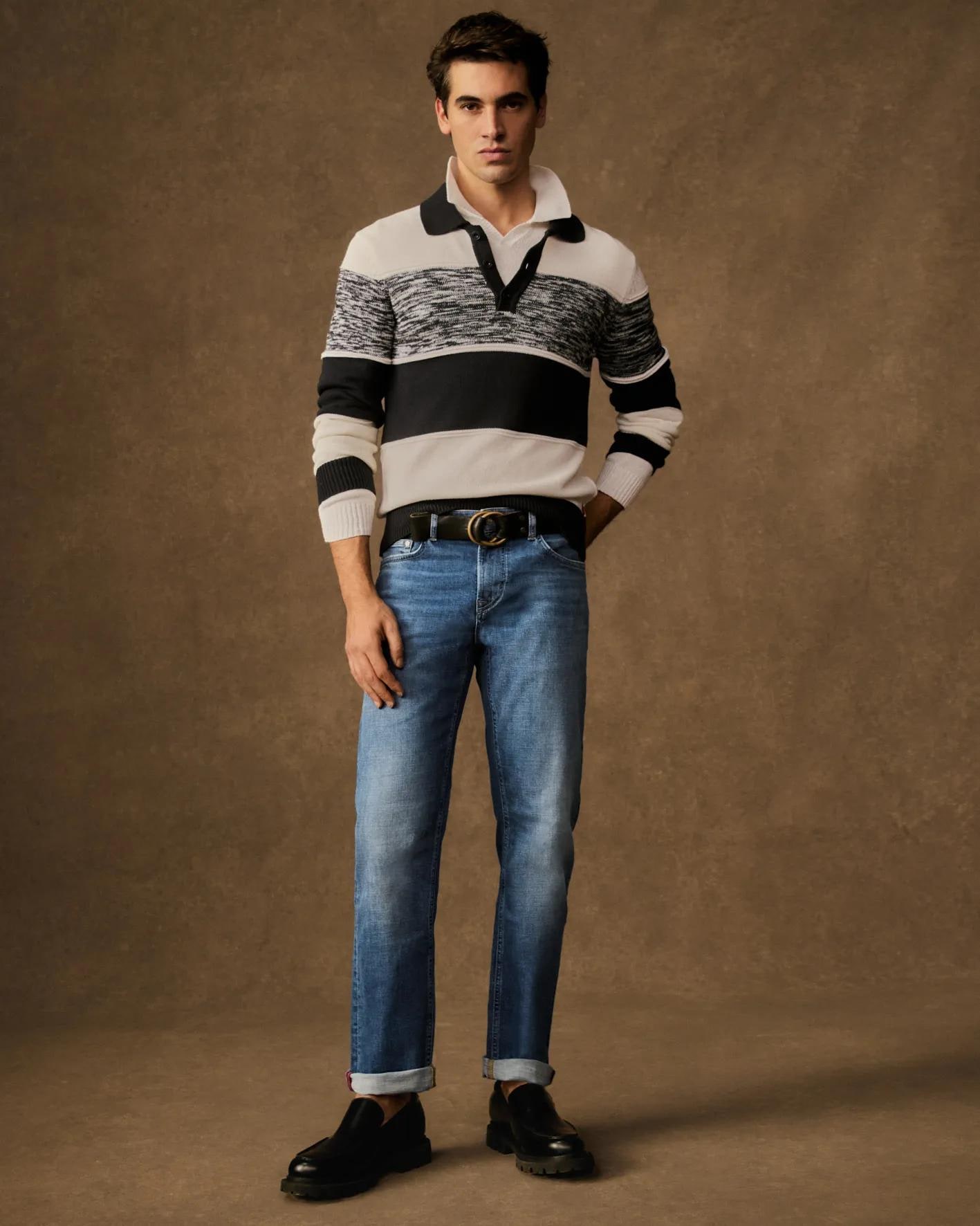 Joop Jeans Strickpullover »Odin« Regular fit mit Polokragen