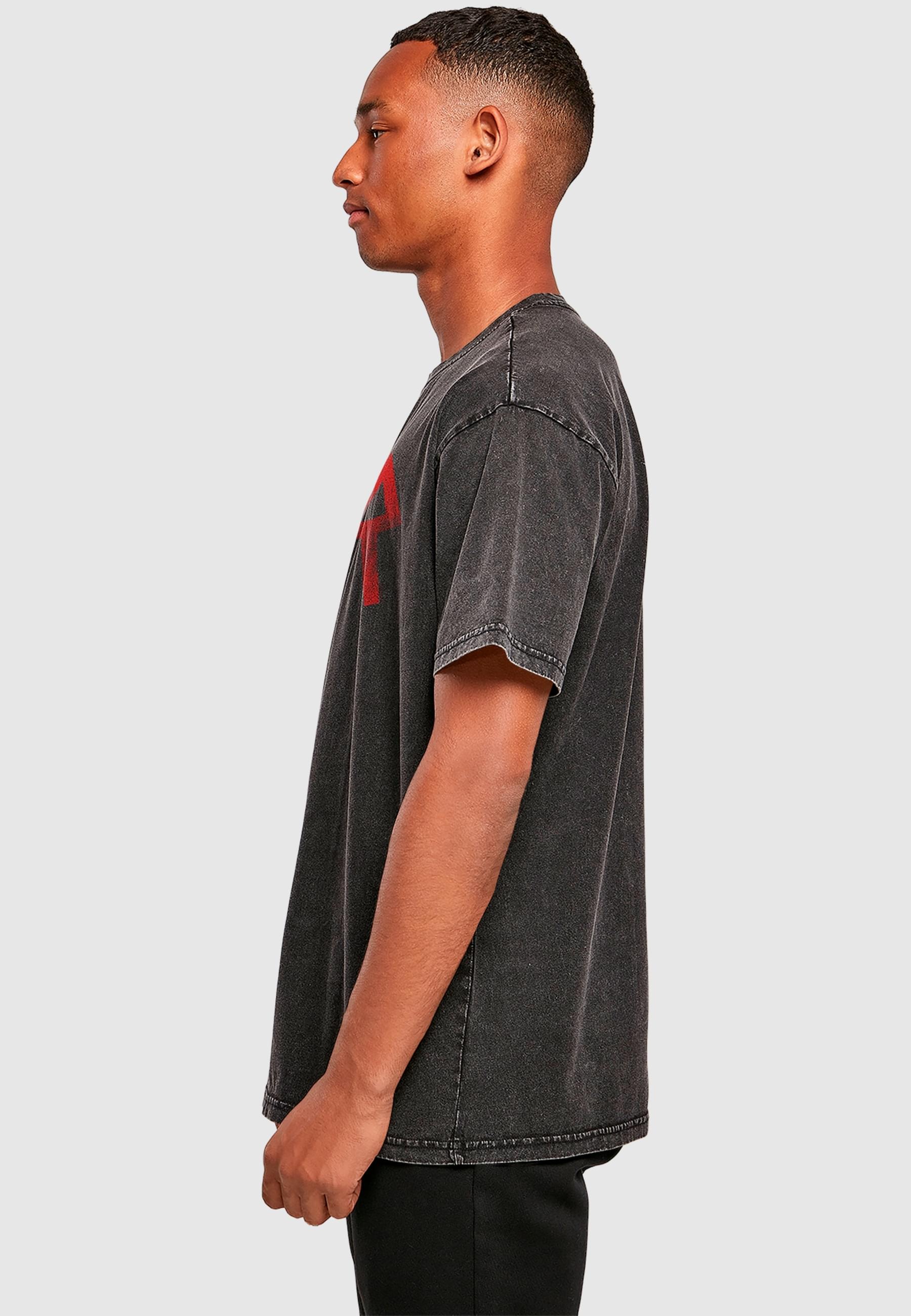 Merchcode T-Shirt »Merchcode Slayer - Distressed Logo Acid Washed Oversize Tee«, (1 tlg.)
