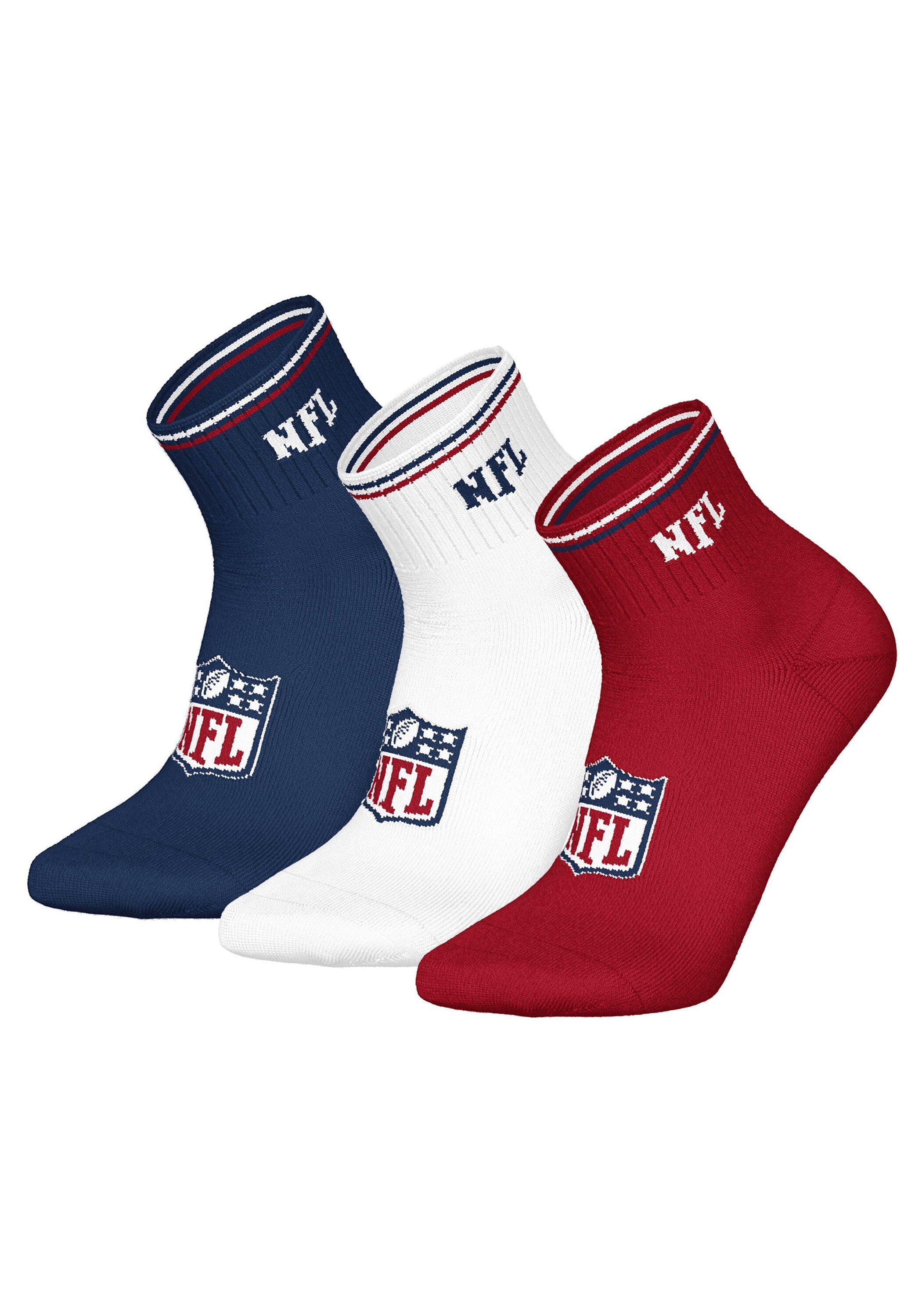 NFL Kurzsocken "Socken NFL SHIELD 3Pack Quarter Socks 3er Pack" günstig online kaufen