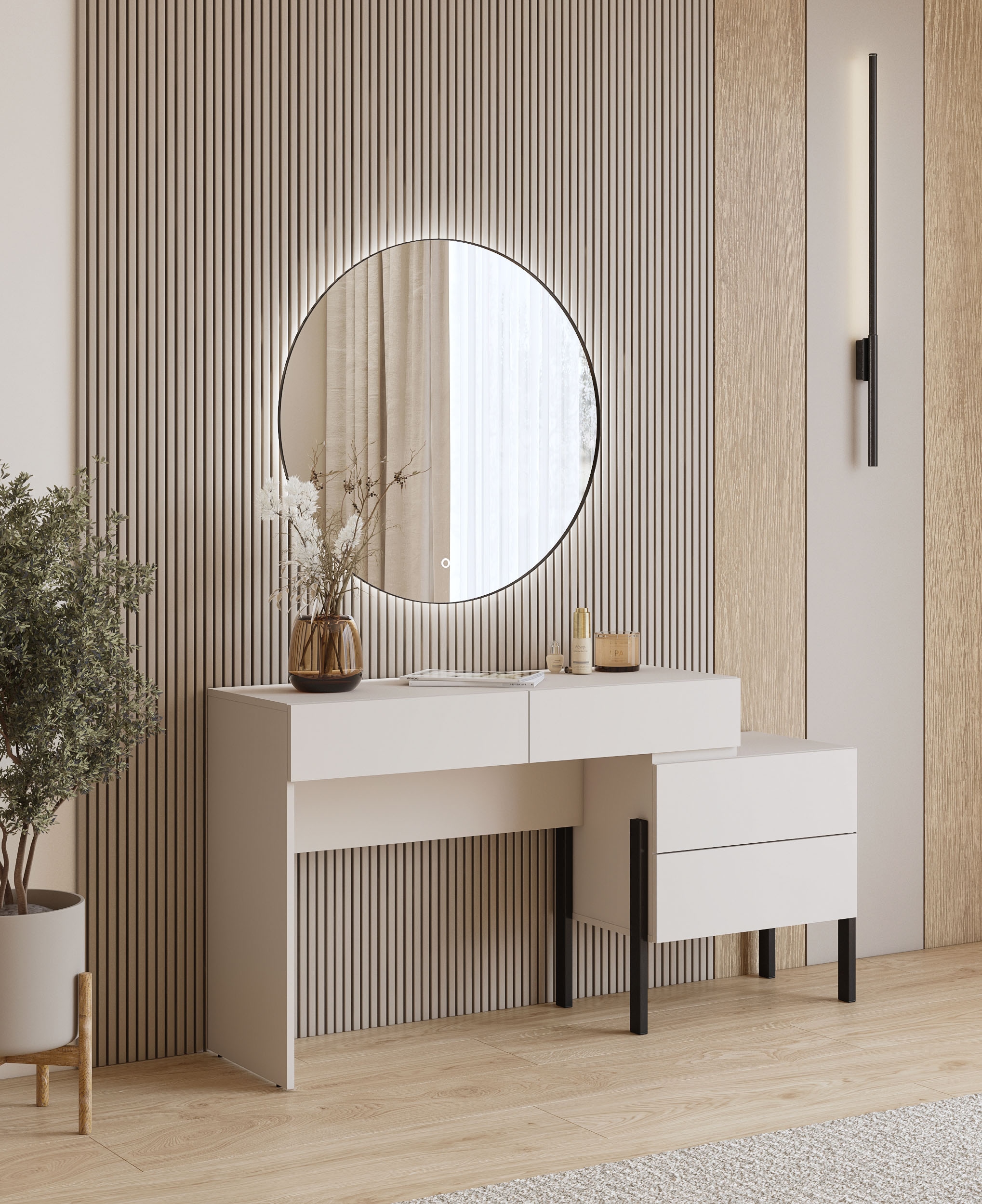 Home affaire Schminktisch "Jukon, Breite 143 cm, moderner Schminktisch", (o günstig online kaufen