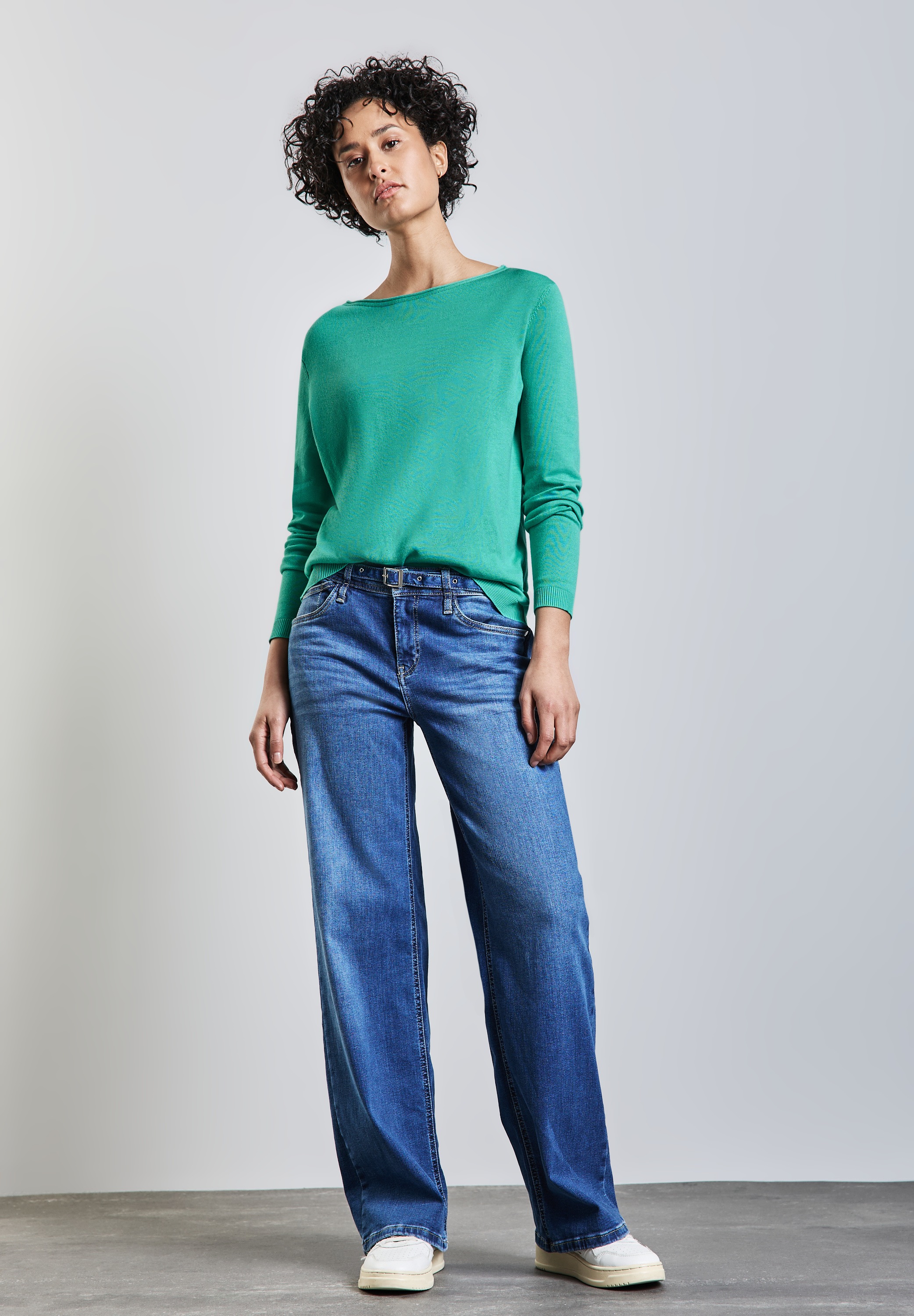 STREET ONE Strickpullover, mit U-Boot-Ausschnitt