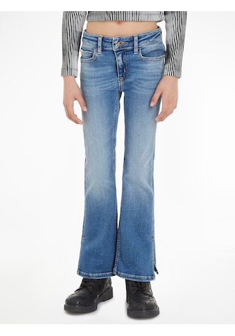 Stretch-Jeans »FLARE MR SPLIT VISUAL MID BLUE«