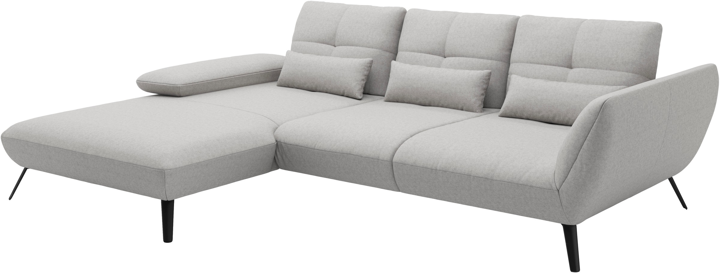Places of Style Ecksofa »Mikado L-Form«, inkl. Sitztiefenverstellung und Armteilverstellung