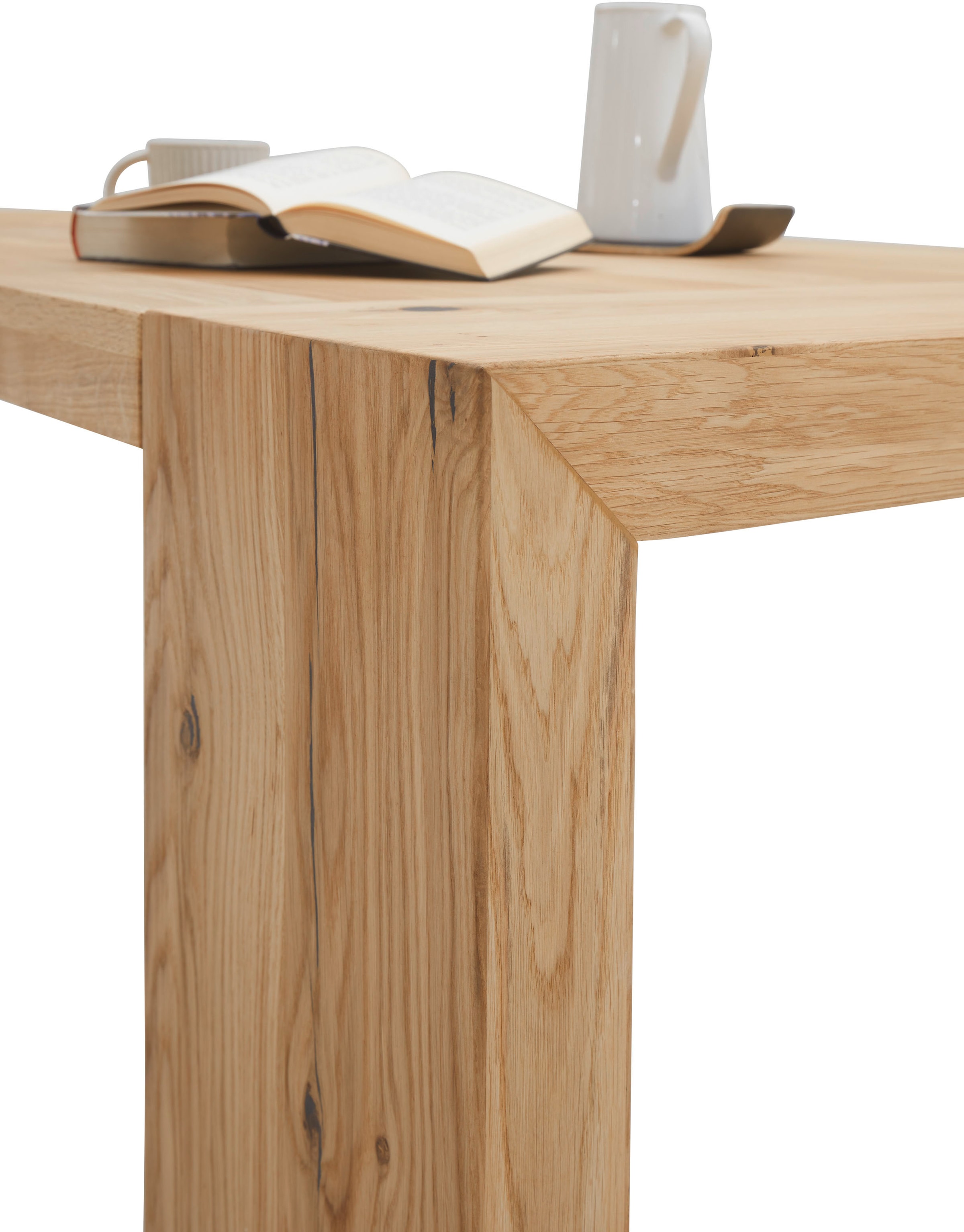 Stolkom Esstisch »Anno Esszimmertisch Eiche Massivholz geölt, FSC, BxHxT 200x76x100 cm«, Eiche Massivholz geölt, FSC-Zertifiziert, Flächenbelastung bis 90 kg