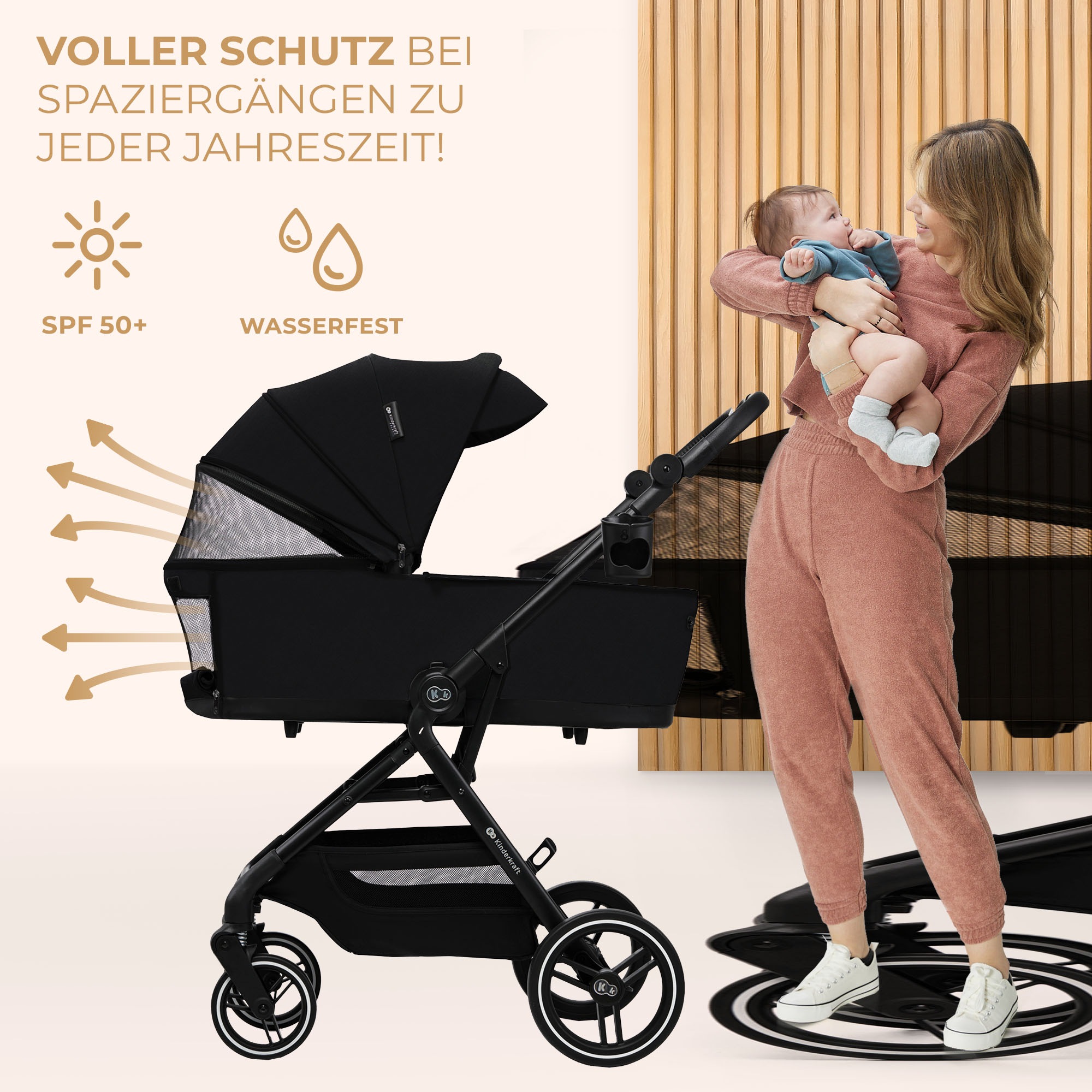 Kinderkraft Kombi-Kinderwagen »YOXI 2IN1« 22 kg