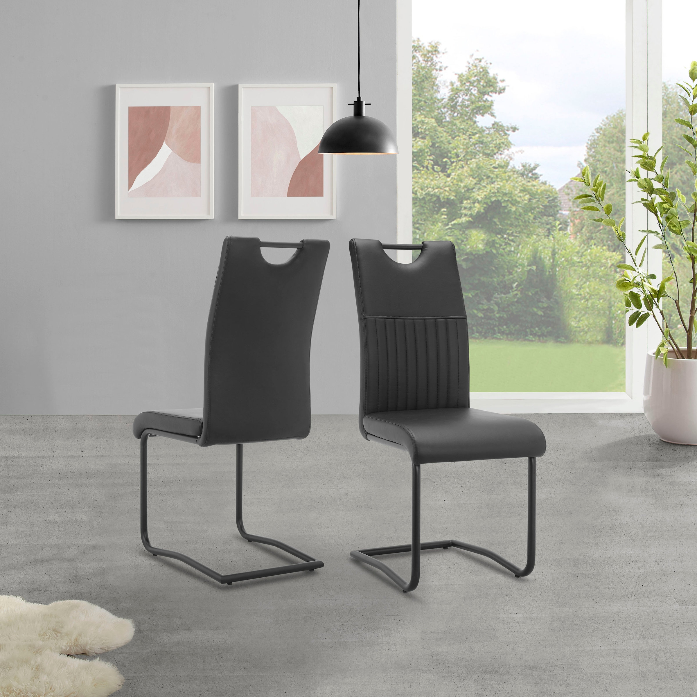 Homexperts Esszimmerstuhl, (Set), 2 St., Kunstleder, (2 oder 4 Stück), Bezug  in Kunstleder | BAUR | Stühle