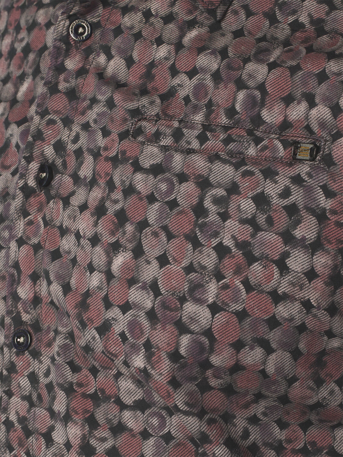 NO EXCESS Langarmhemd »No Excess Stretch All-Over Print Shirt«