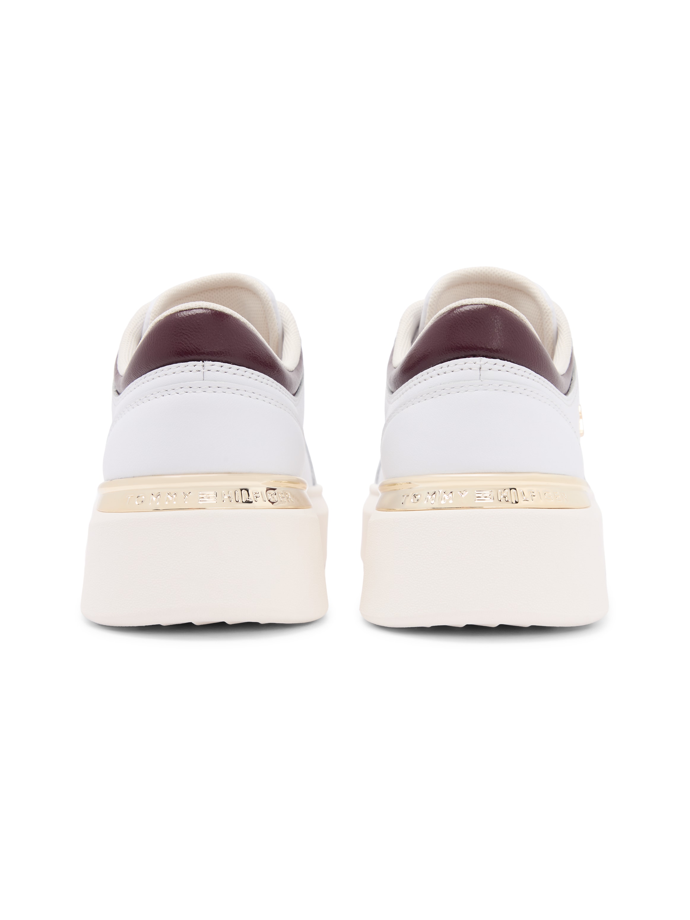 Tommy Hilfiger Plateausneaker »SHINY LEATHER PLATFORM SNEAKER«