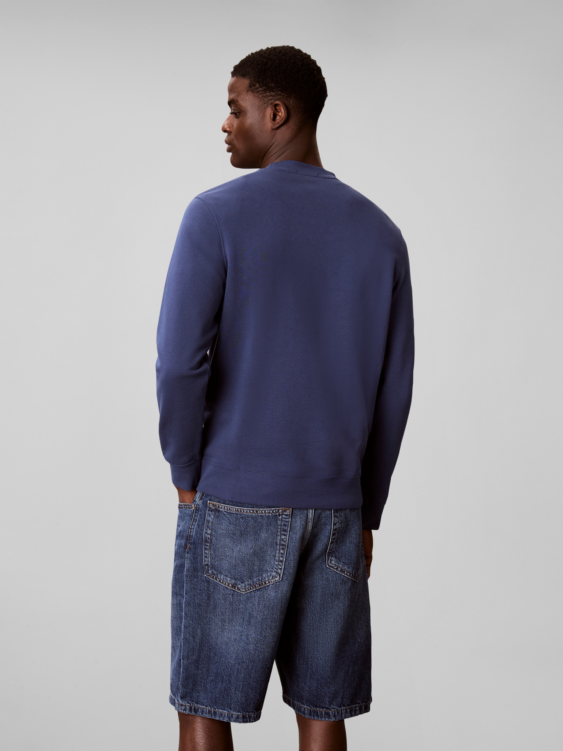 Calvin Klein Sweatshirt , Rundhalsausschnitt, Brustdruck, reine Baumwolle
