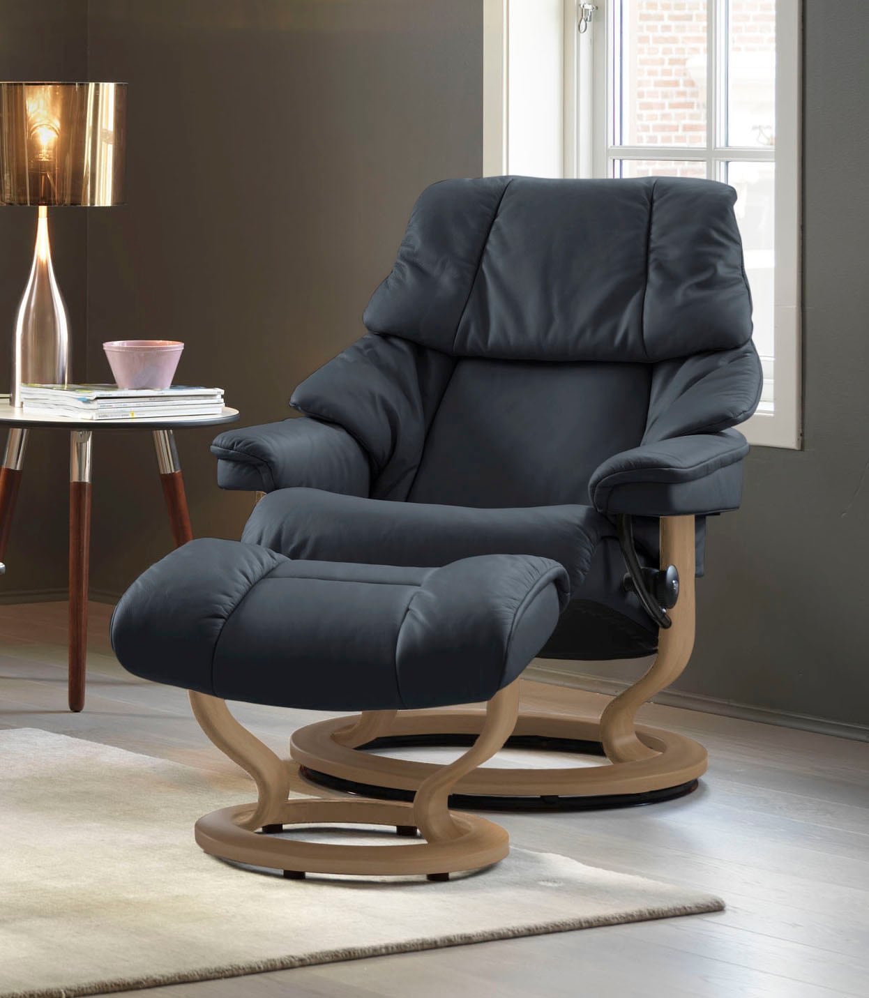 Stressless Relaxsessel "Reno", mit Classic Base, Größe S, M & L, Gestell Ei günstig online kaufen