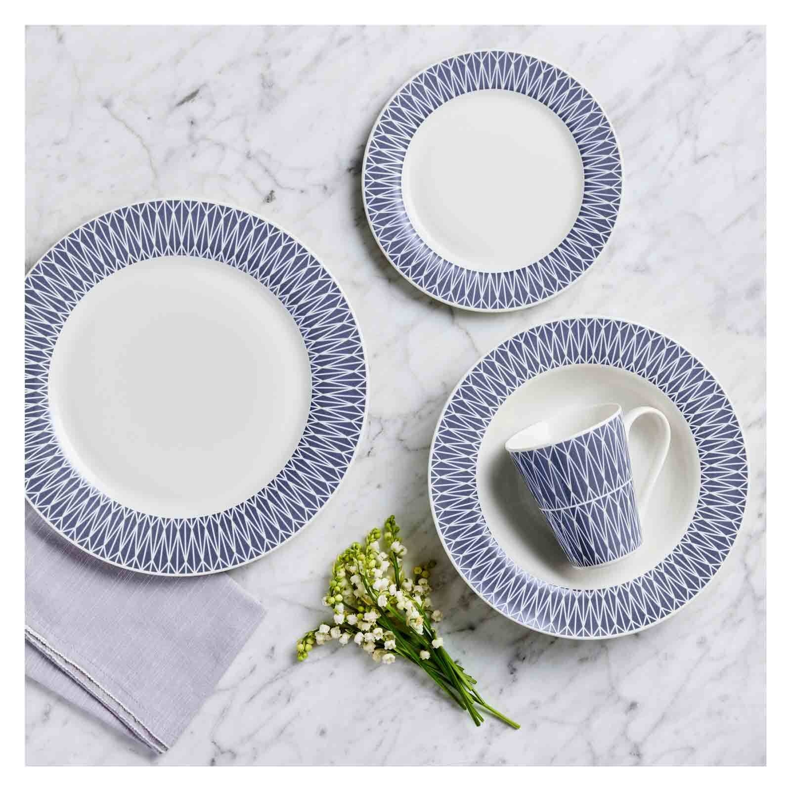 Maxwell & Williams Geschirr-Set »Dinner-Set Zenith 16er Set blau«